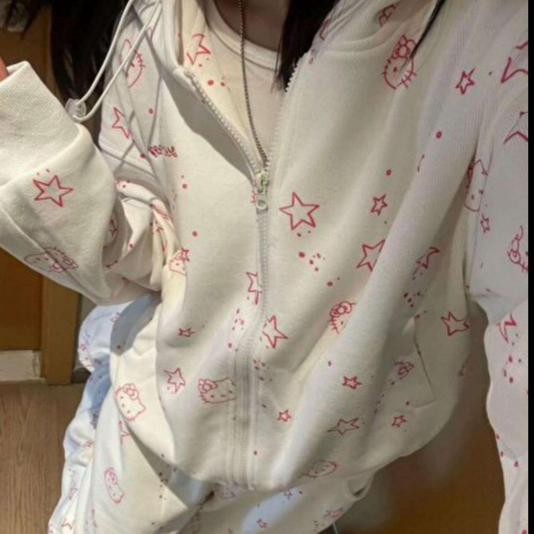 Beyaz Kitty Star Eşofman Takımı