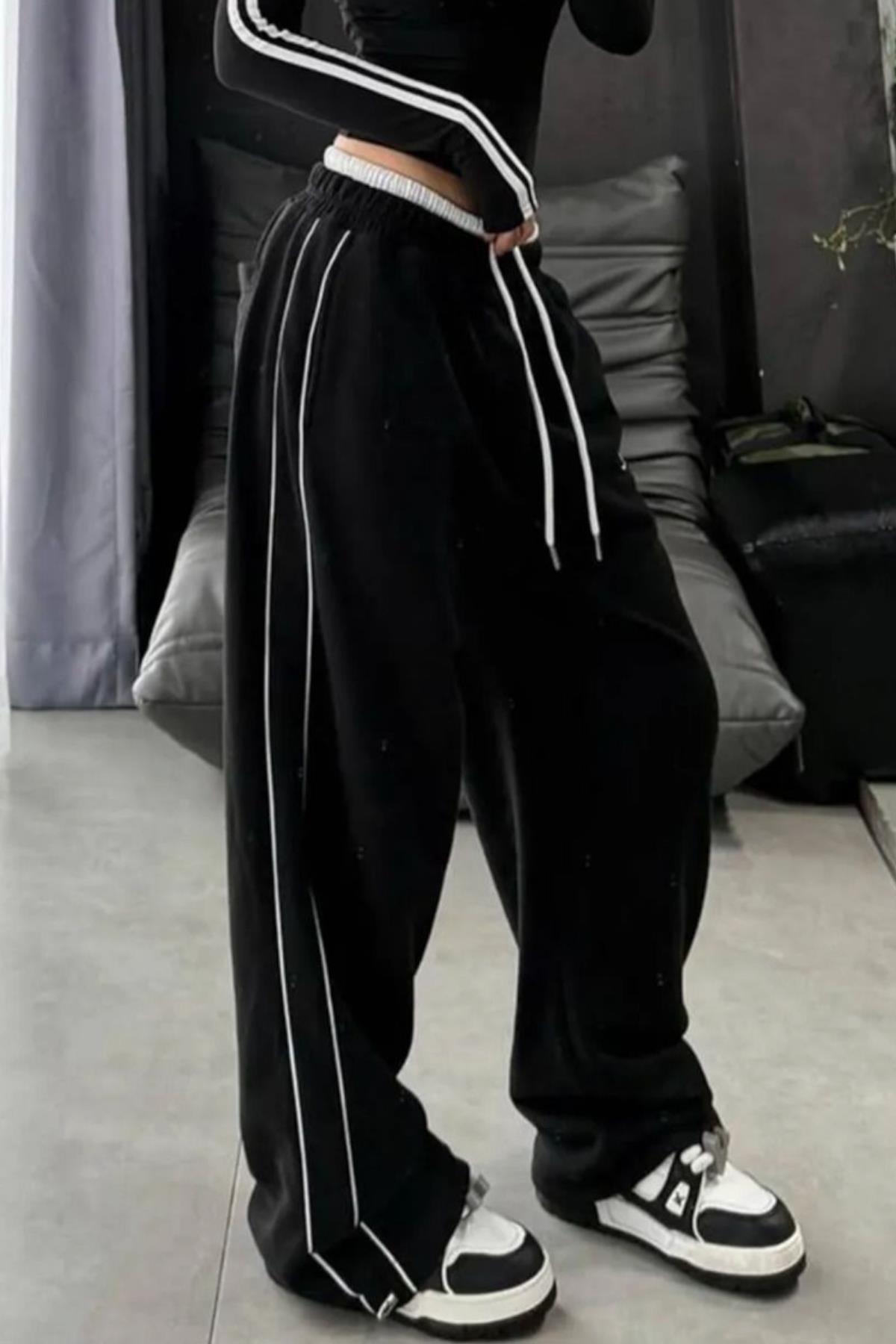 Black Beli Lastikli Eşofman
