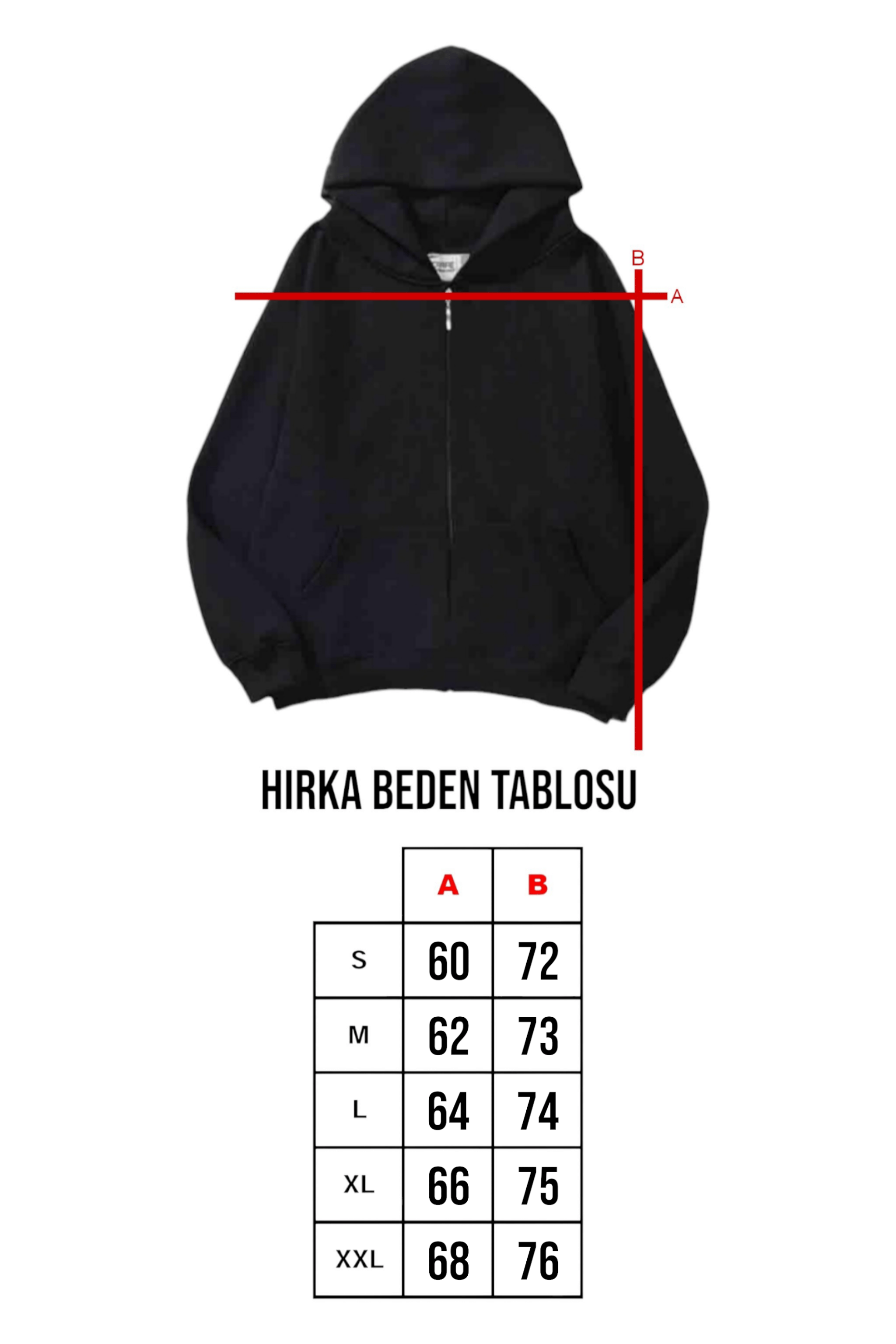 Black Heart Decor Oversize Hırka