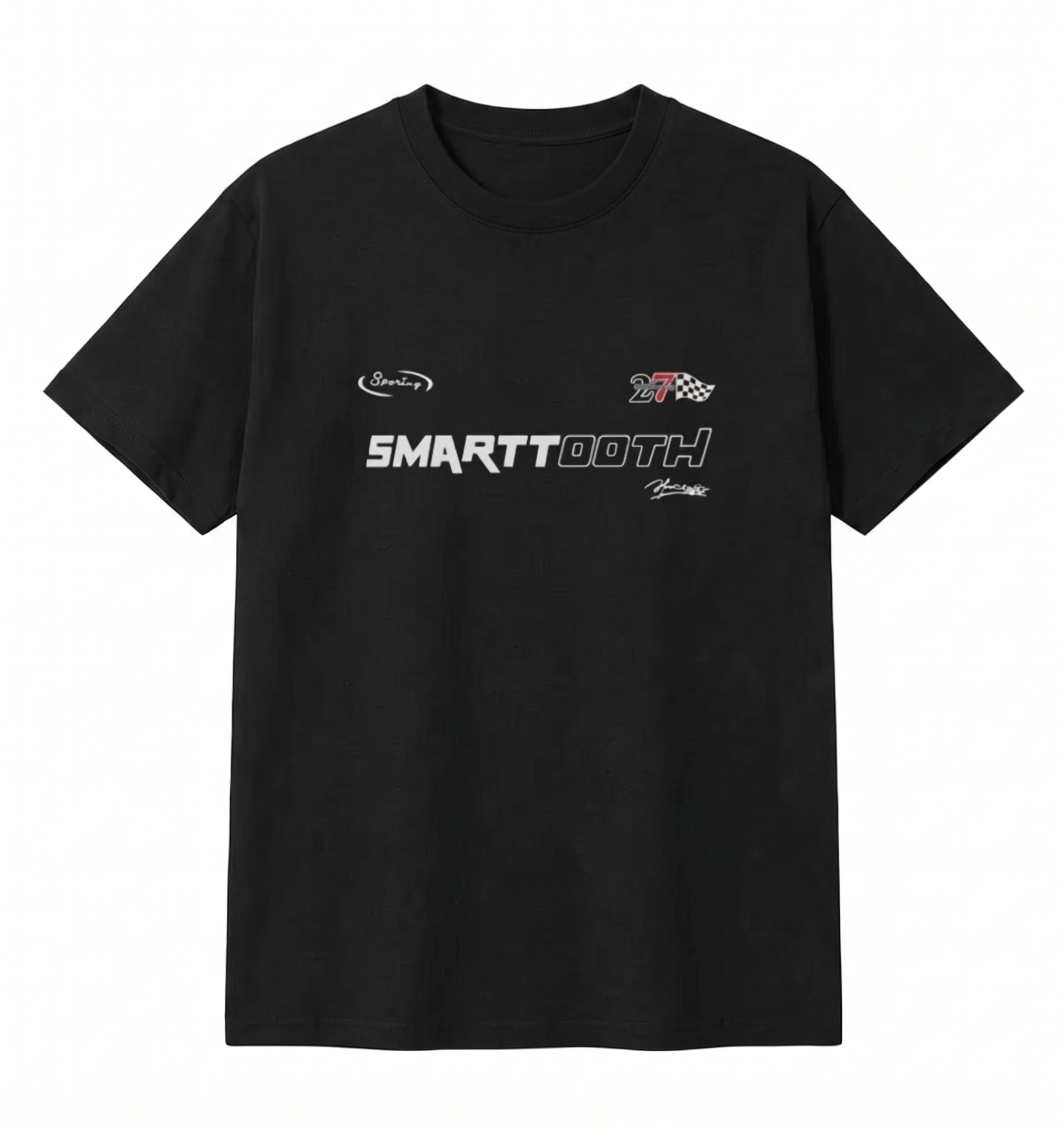 Black Smartooth Oversize T-shirt