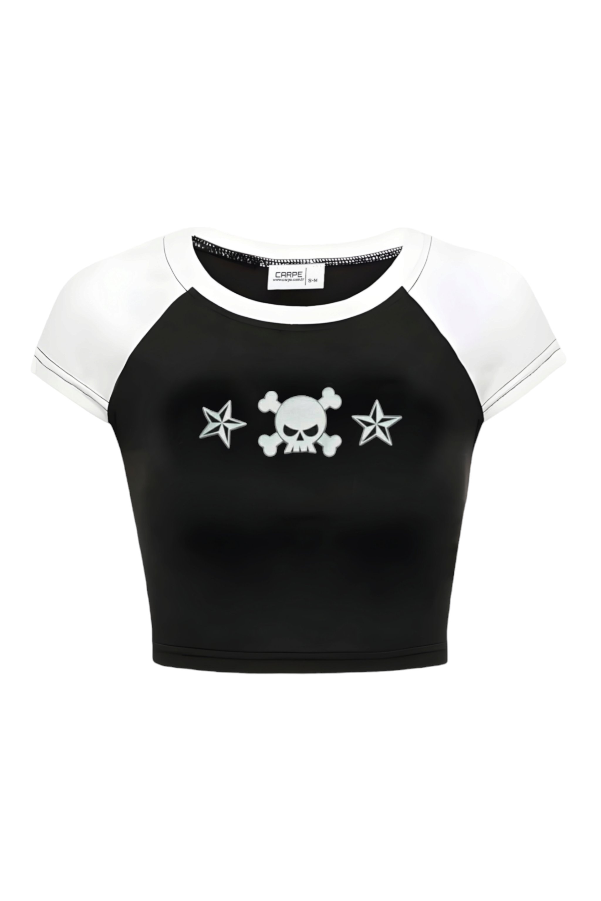 Black White Star Head Crop