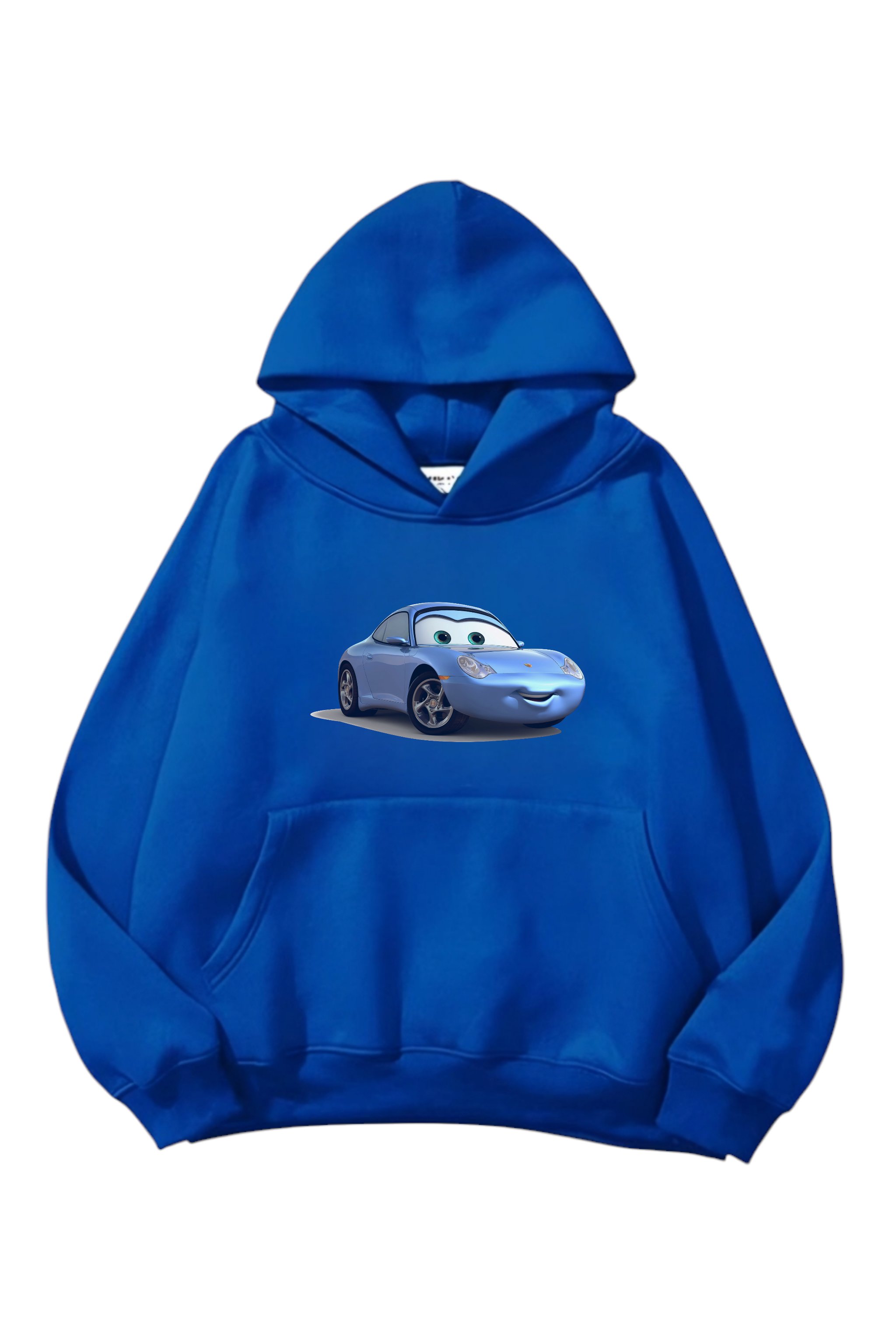 Blue Car Oversize Sweatshirt