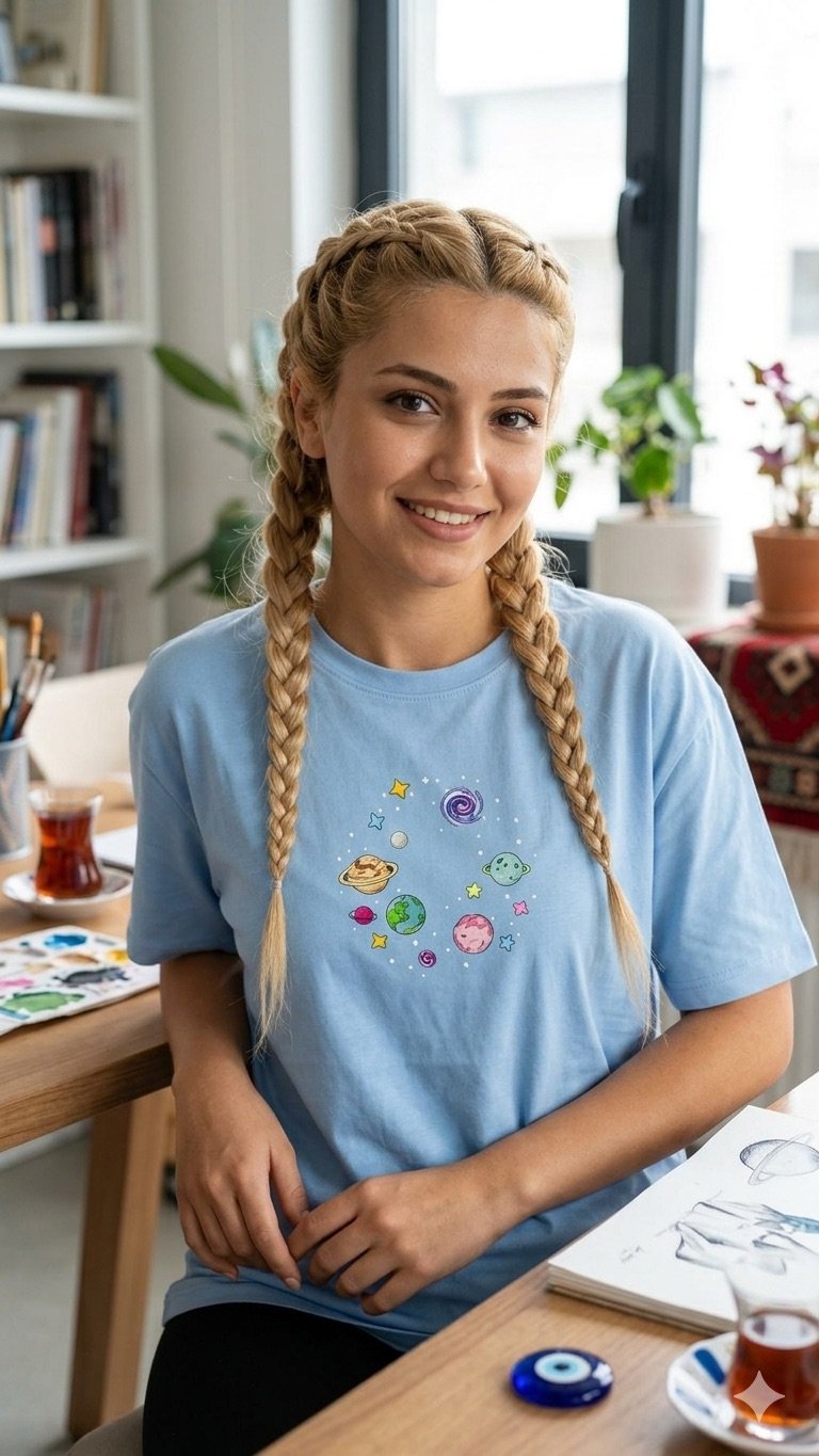 Blue Galaxy Oversize T-shirt