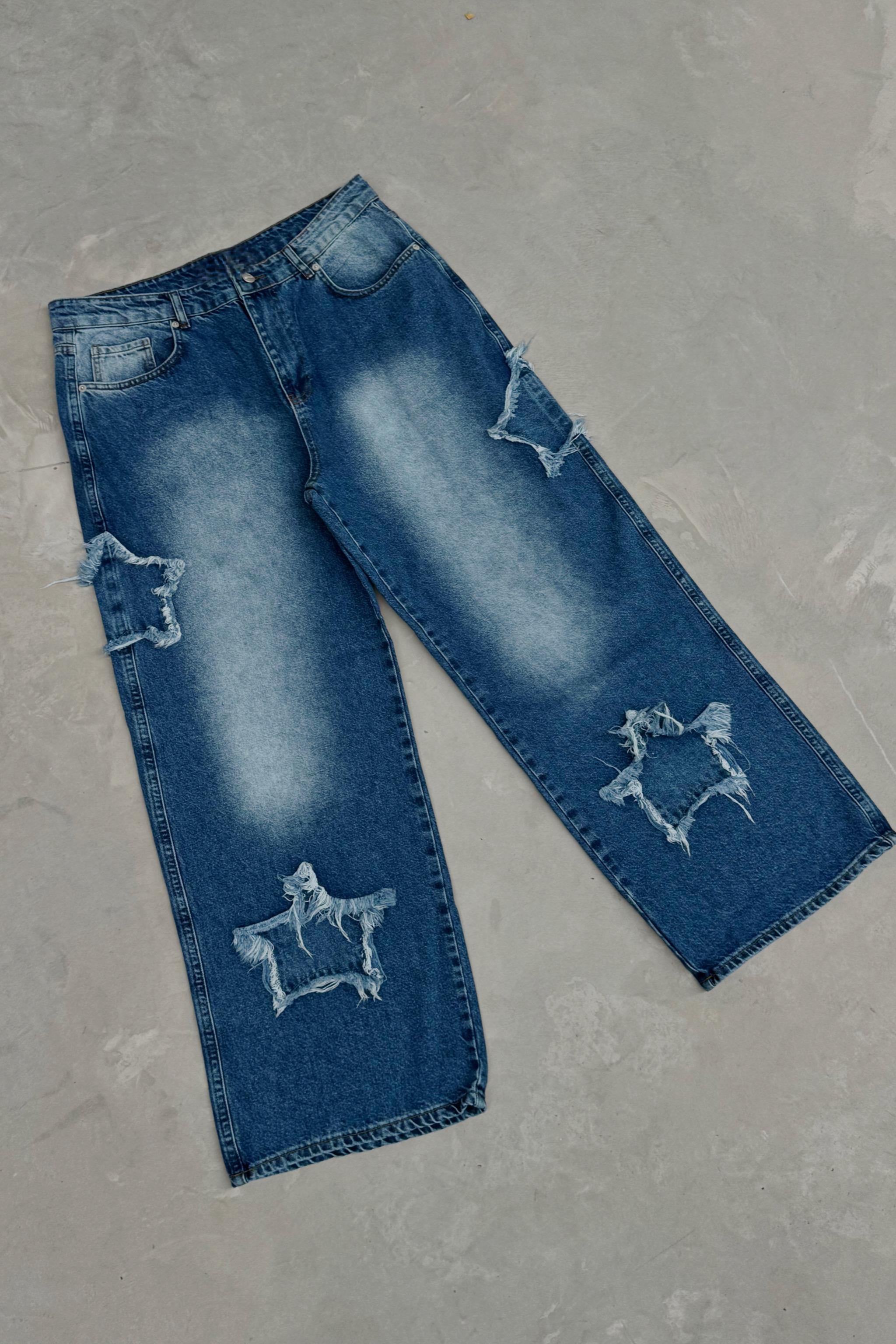 Blue Star Big Size Pantolon