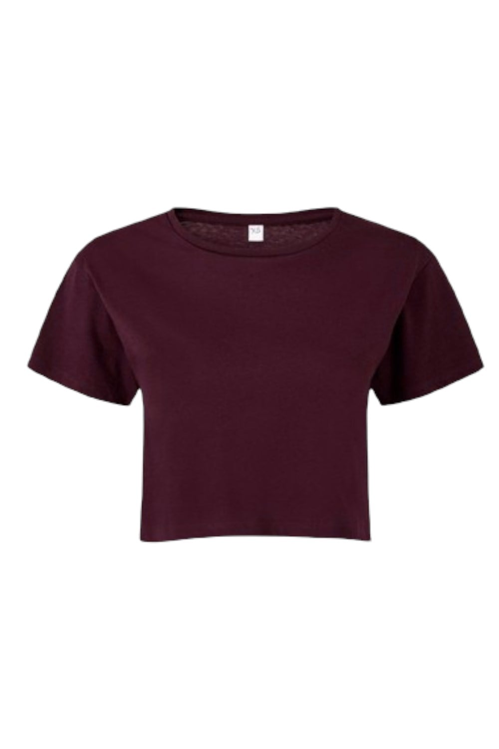 Bordo Basic Crop T-shirt