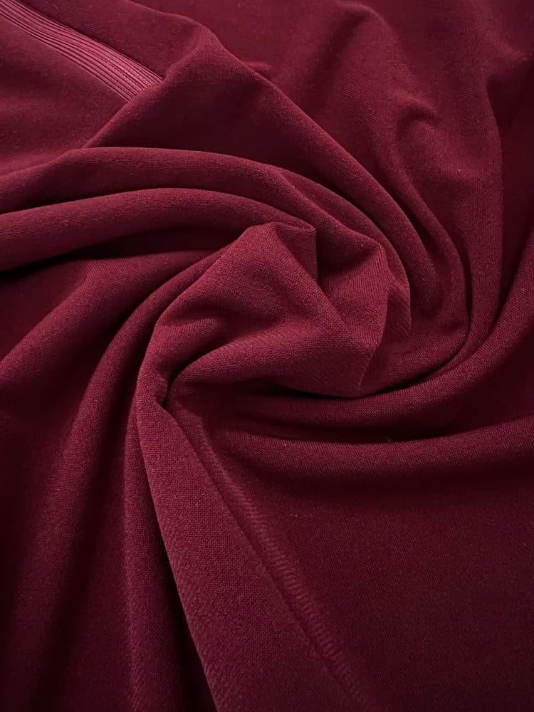 Bordo Fermuar Detay Sandy Bluz