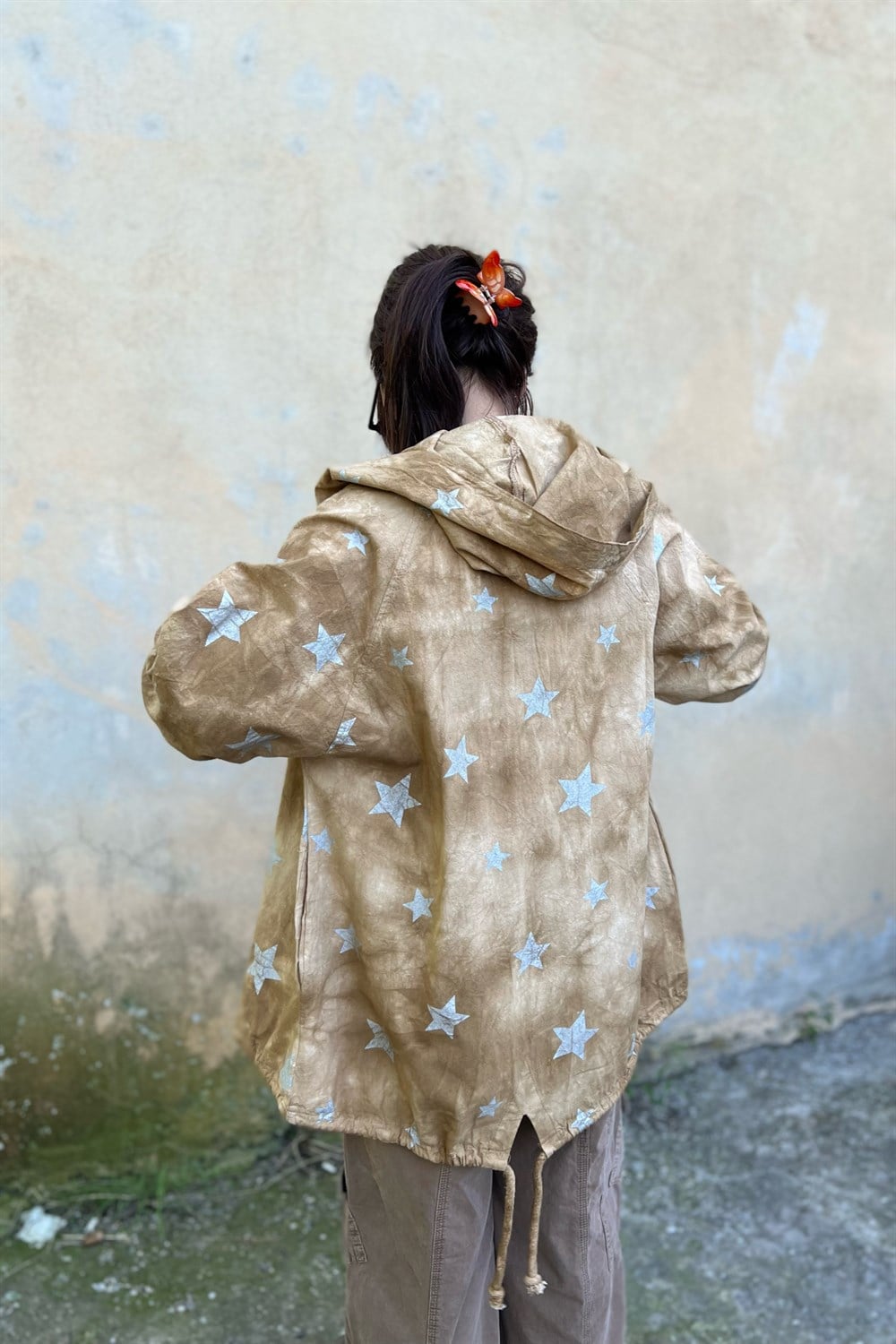 Brown Star Raincoat