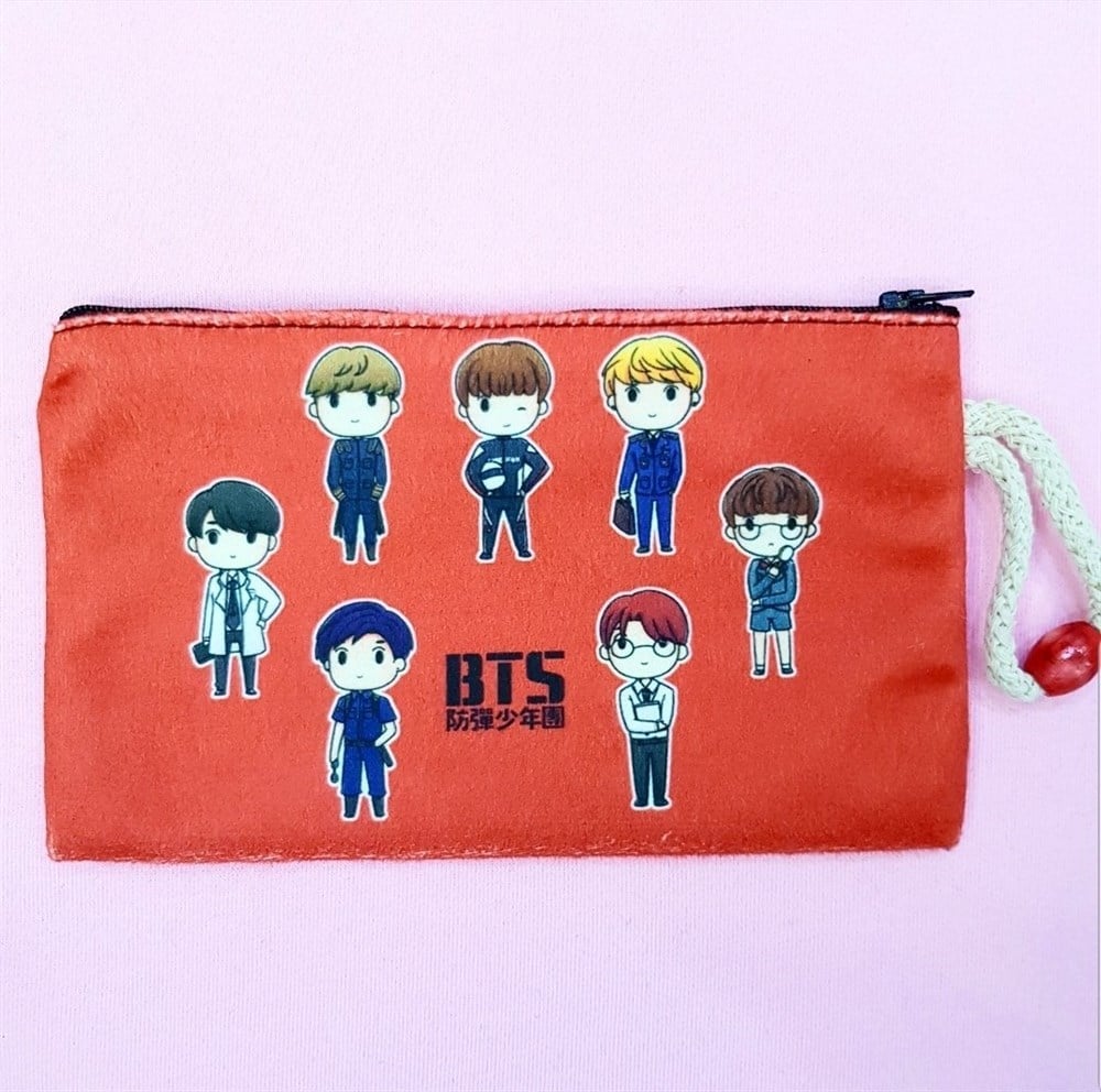 Bts Üyeler Bez Kalemlik-Cüzdan