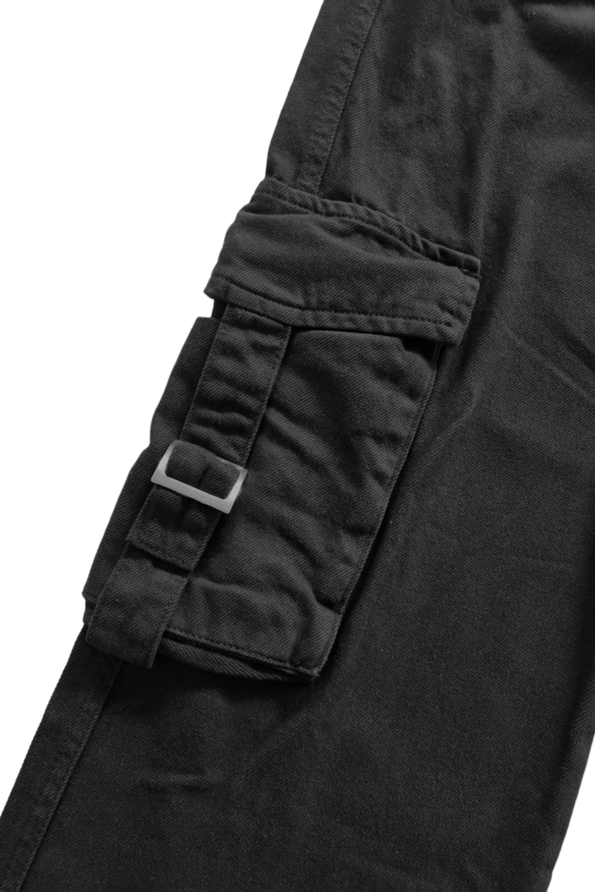Buckled Dark Kargo Cep Jeans