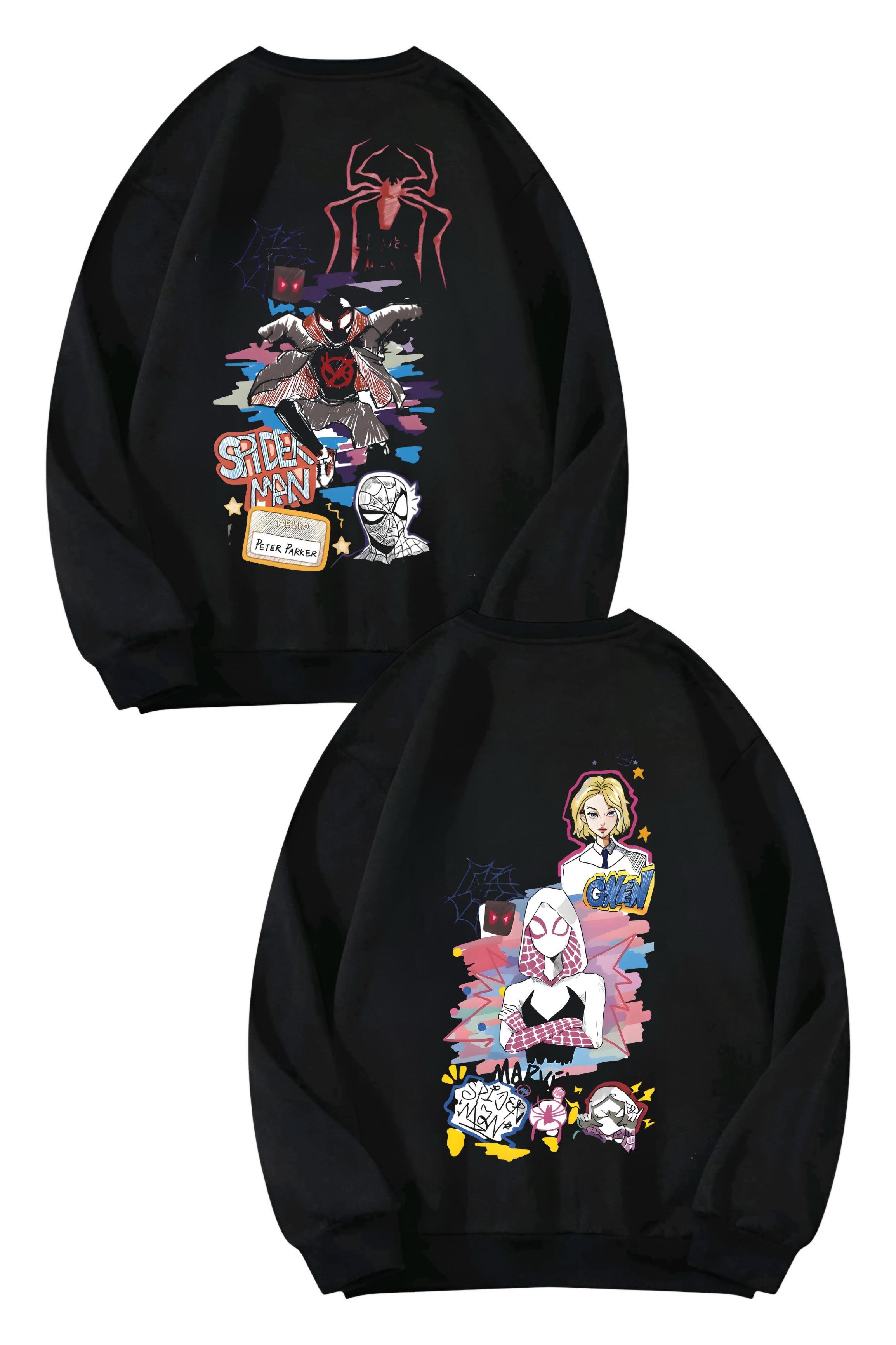 Cartoon Spider Oversize Sweatshirt