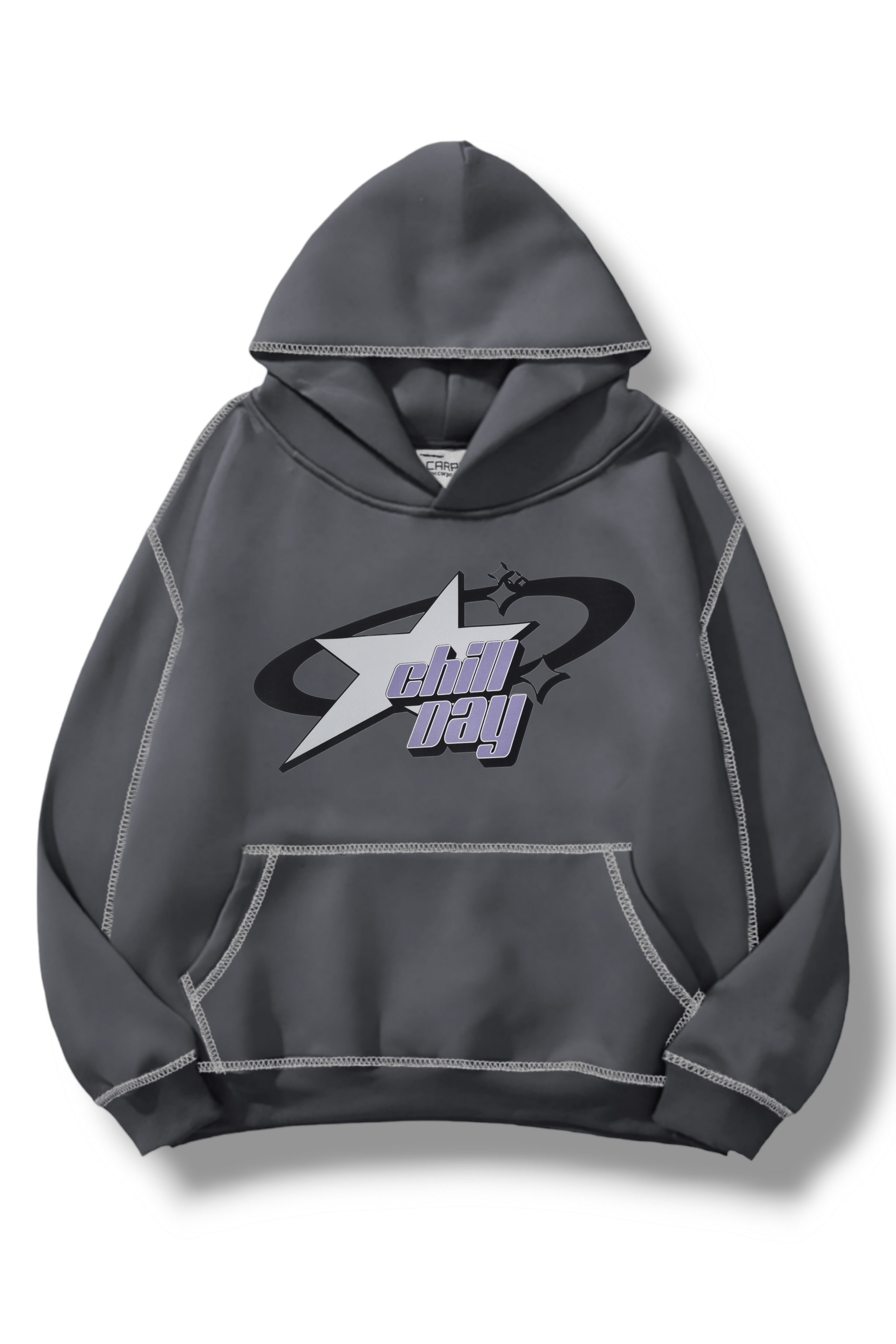 Chıll Day Ters Dikiş Oversize Sweatshirt