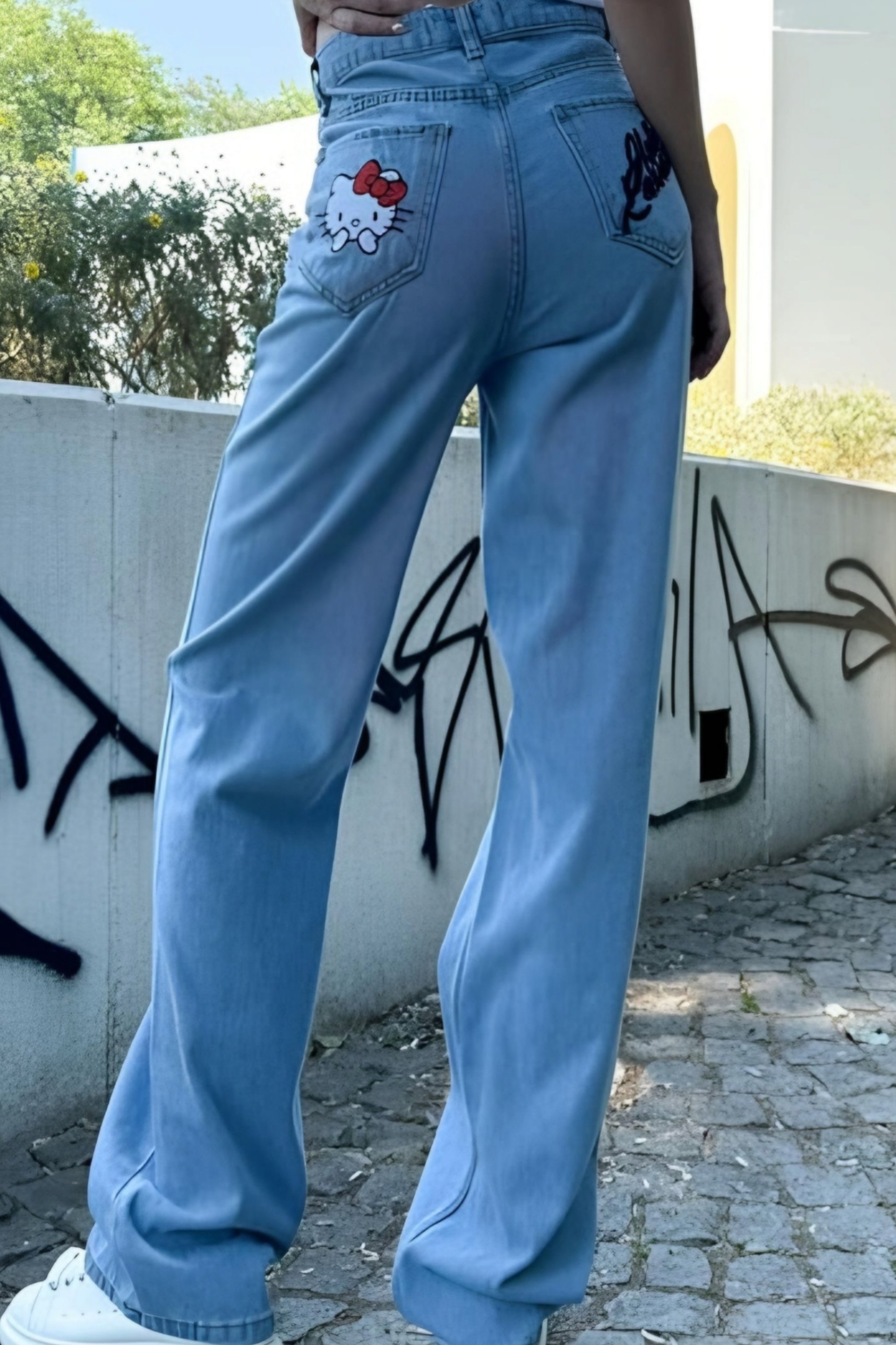 Cute Kitty Jean Pantolon