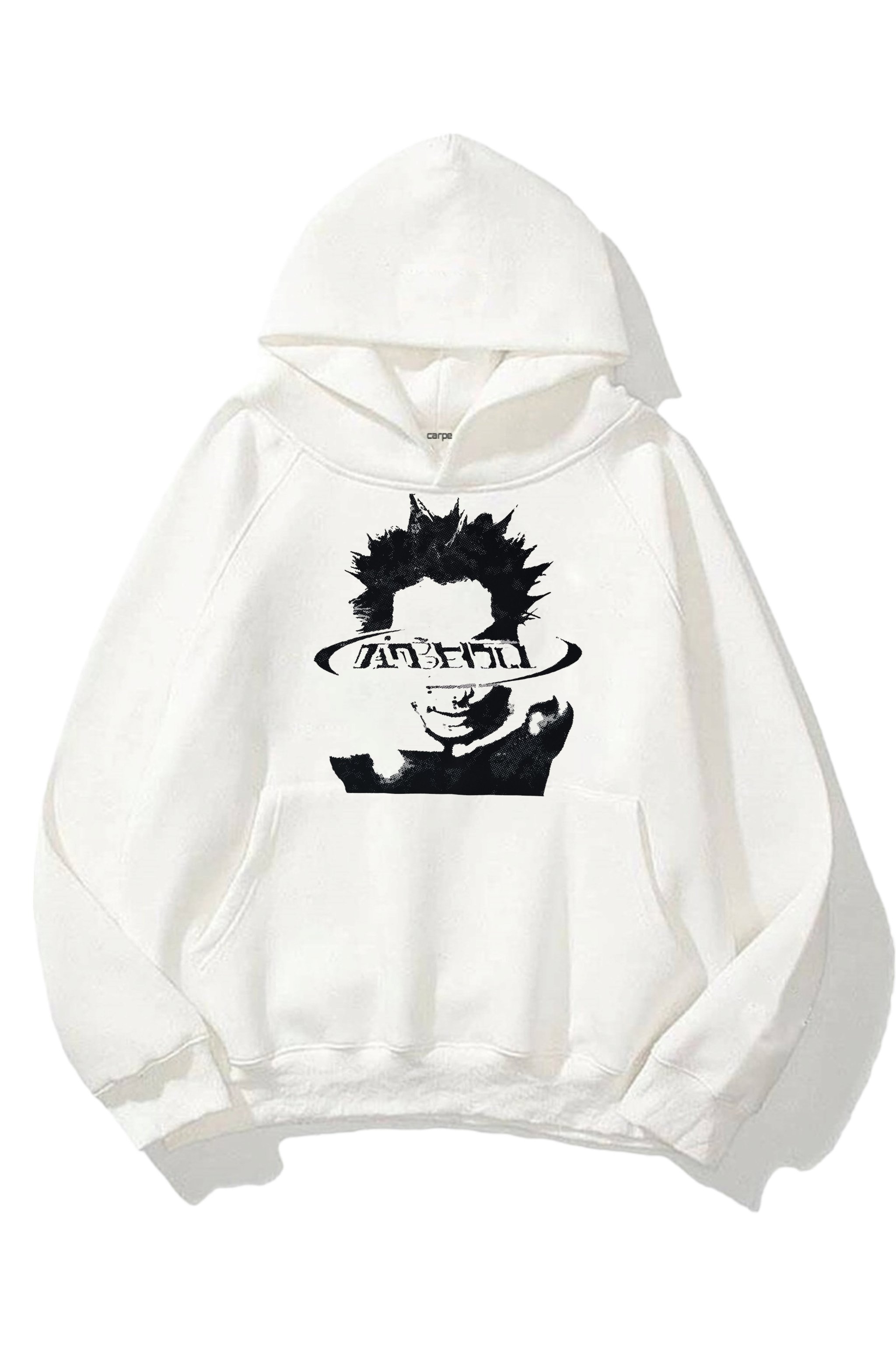 Dark Silüet 3 iplik Beyaz Oversize Sweatshirt
