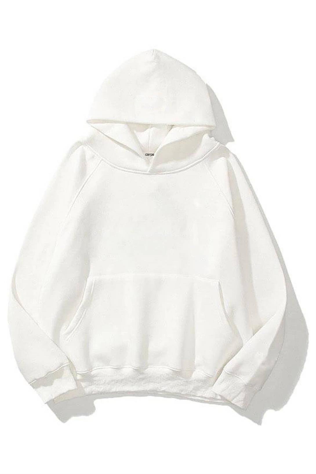 Dark Star 3 iplik Beyaz Oversize Sweatshirt