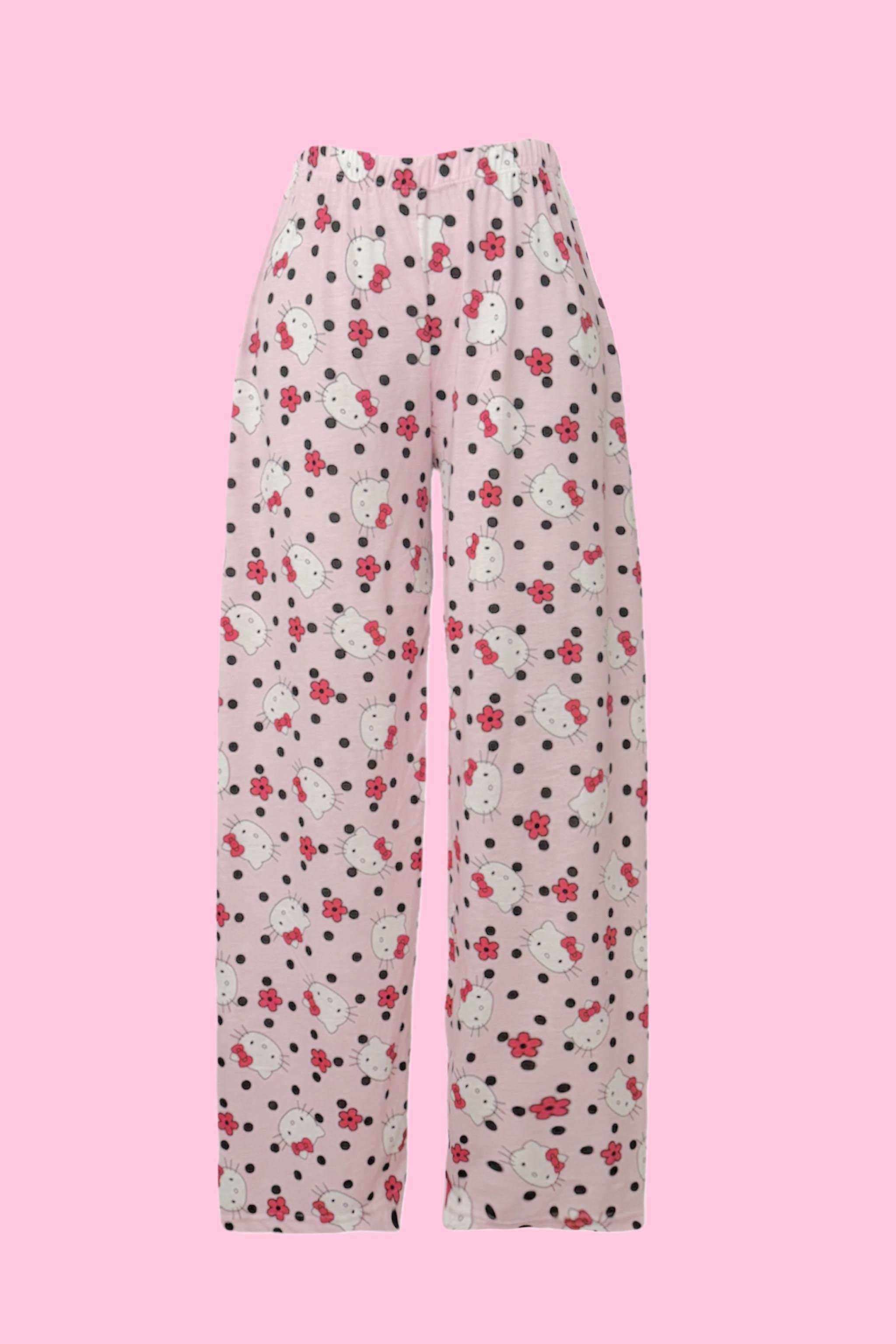 Flower Kitty Pijama Altı
