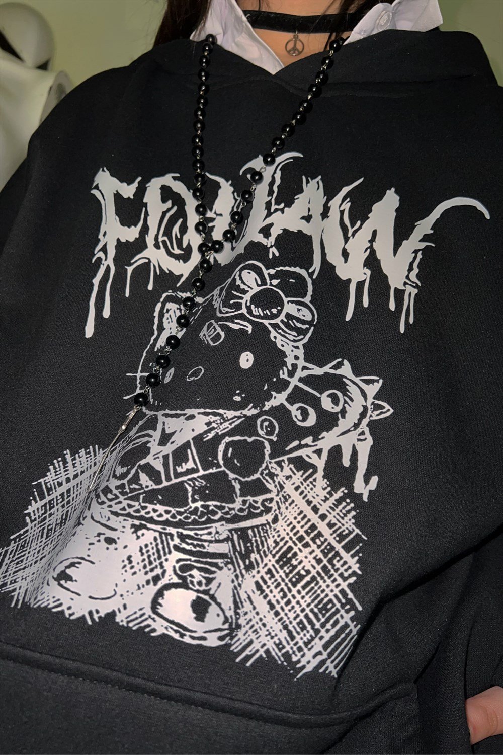 Fouaw Cat Oversize Sweatshirt