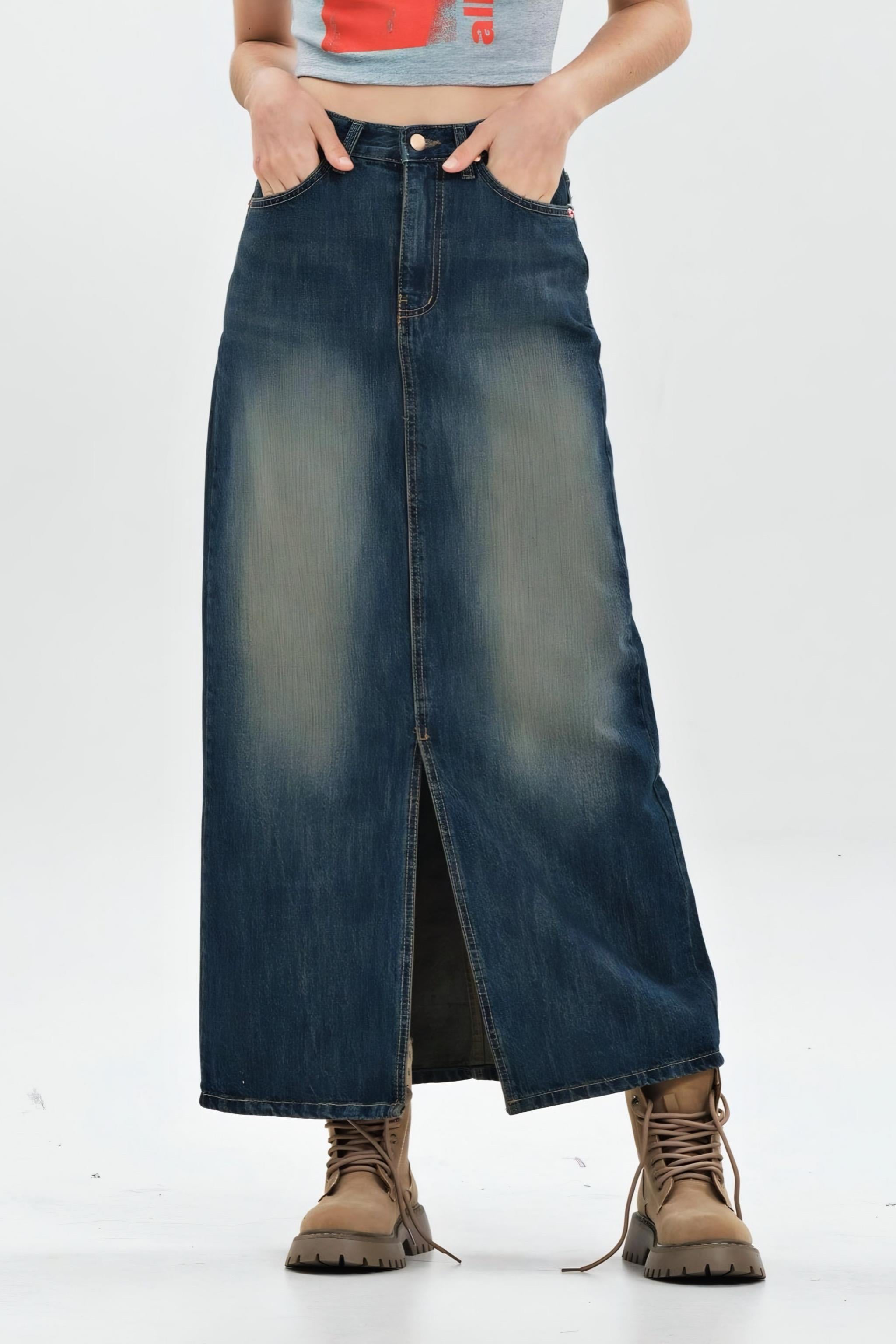 Front Slit Detail Kot Etek