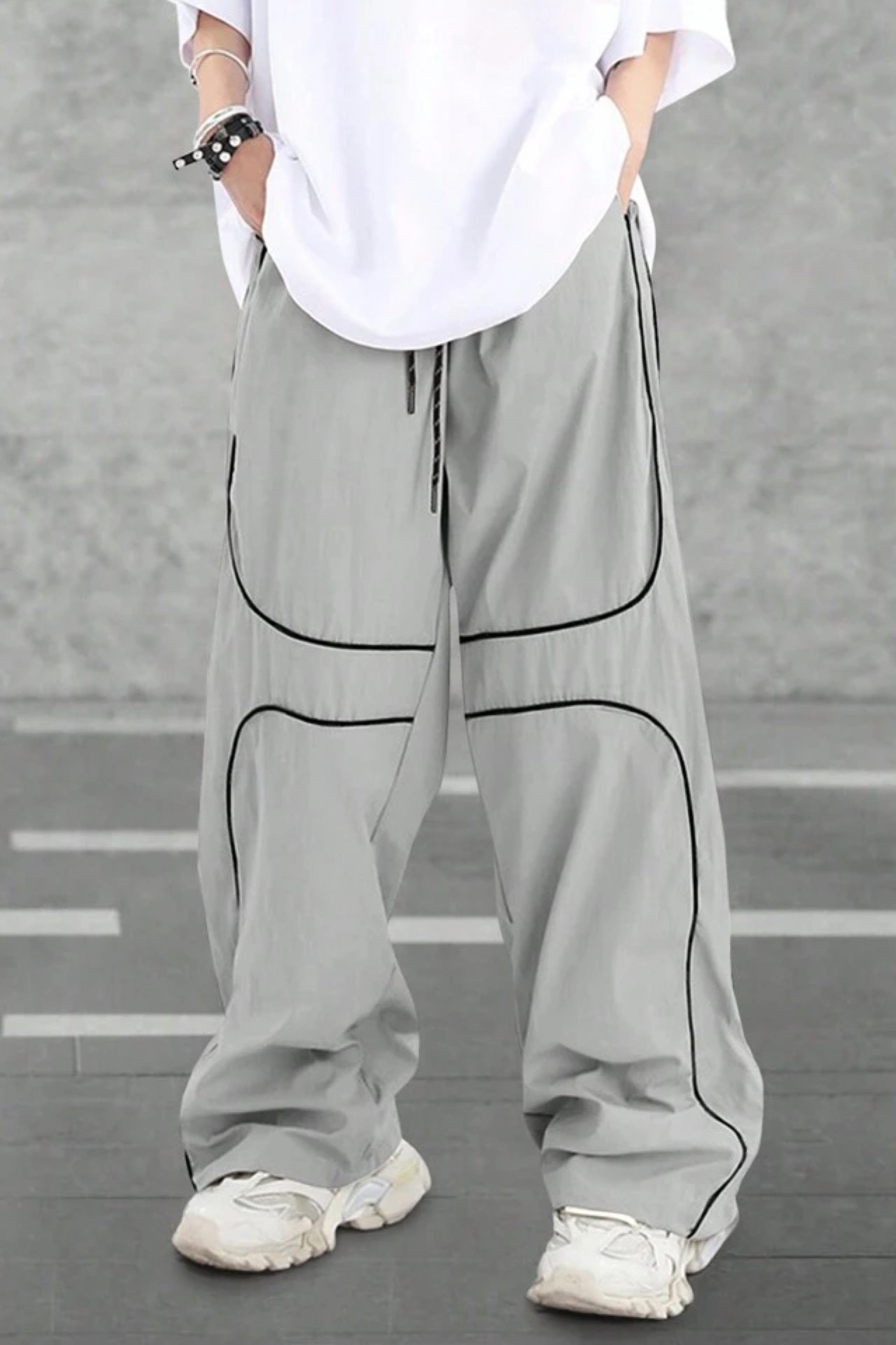 Grey Stripe Paraşüt Eşofman