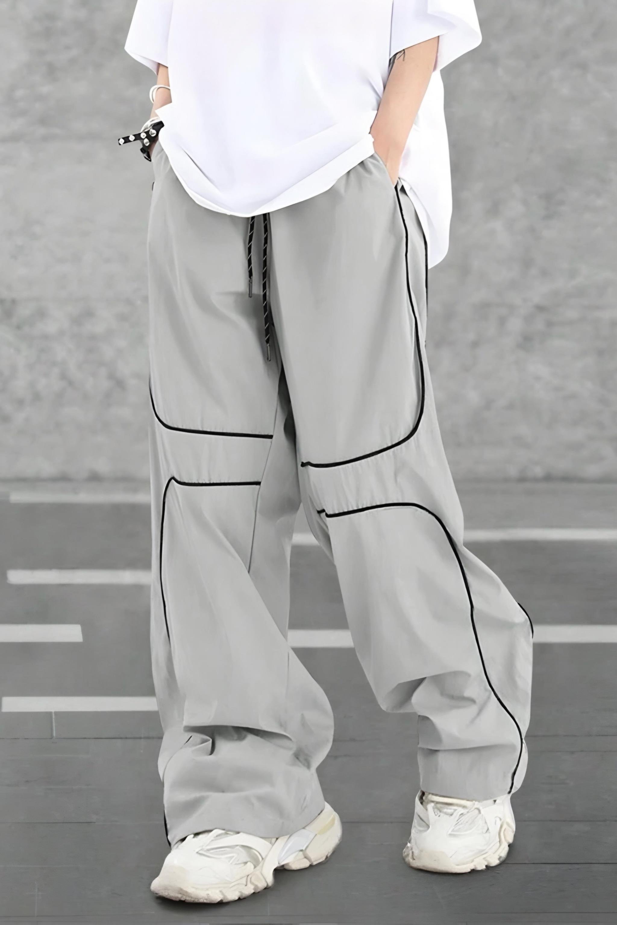 Grey Stripe Paraşüt Eşofman