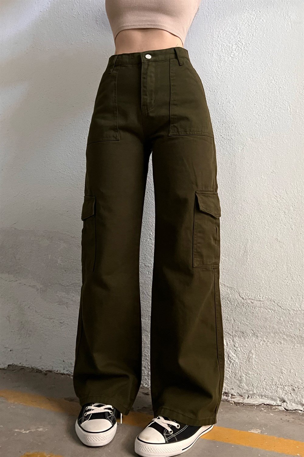 Haki Kargo Cep Pantolon