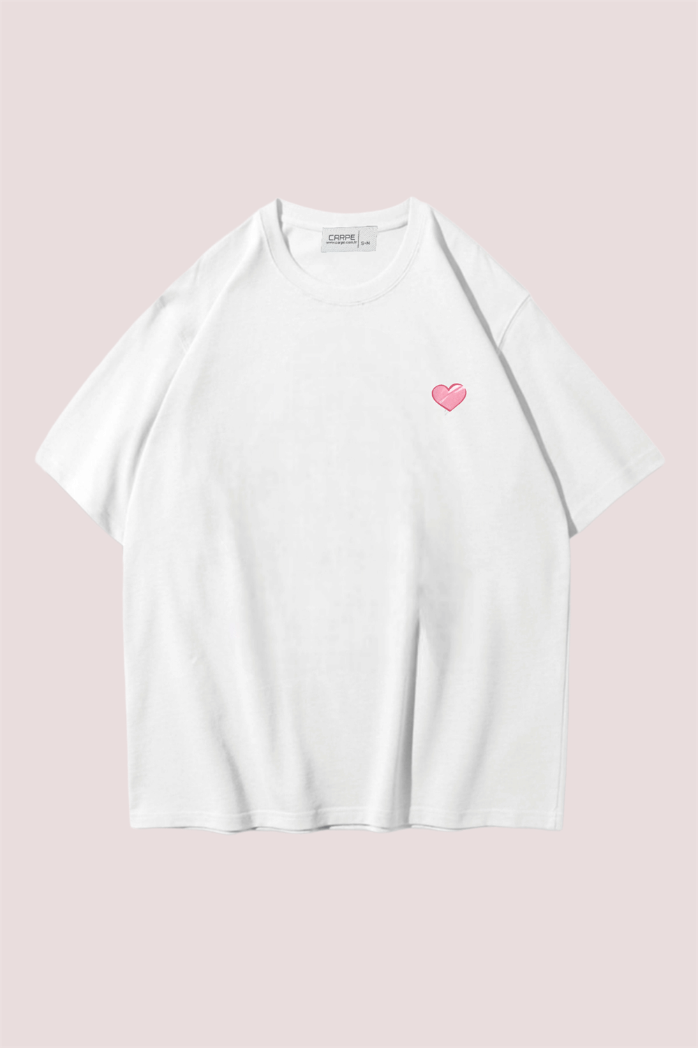Heart Pınk Gırl Oversize T-shirt