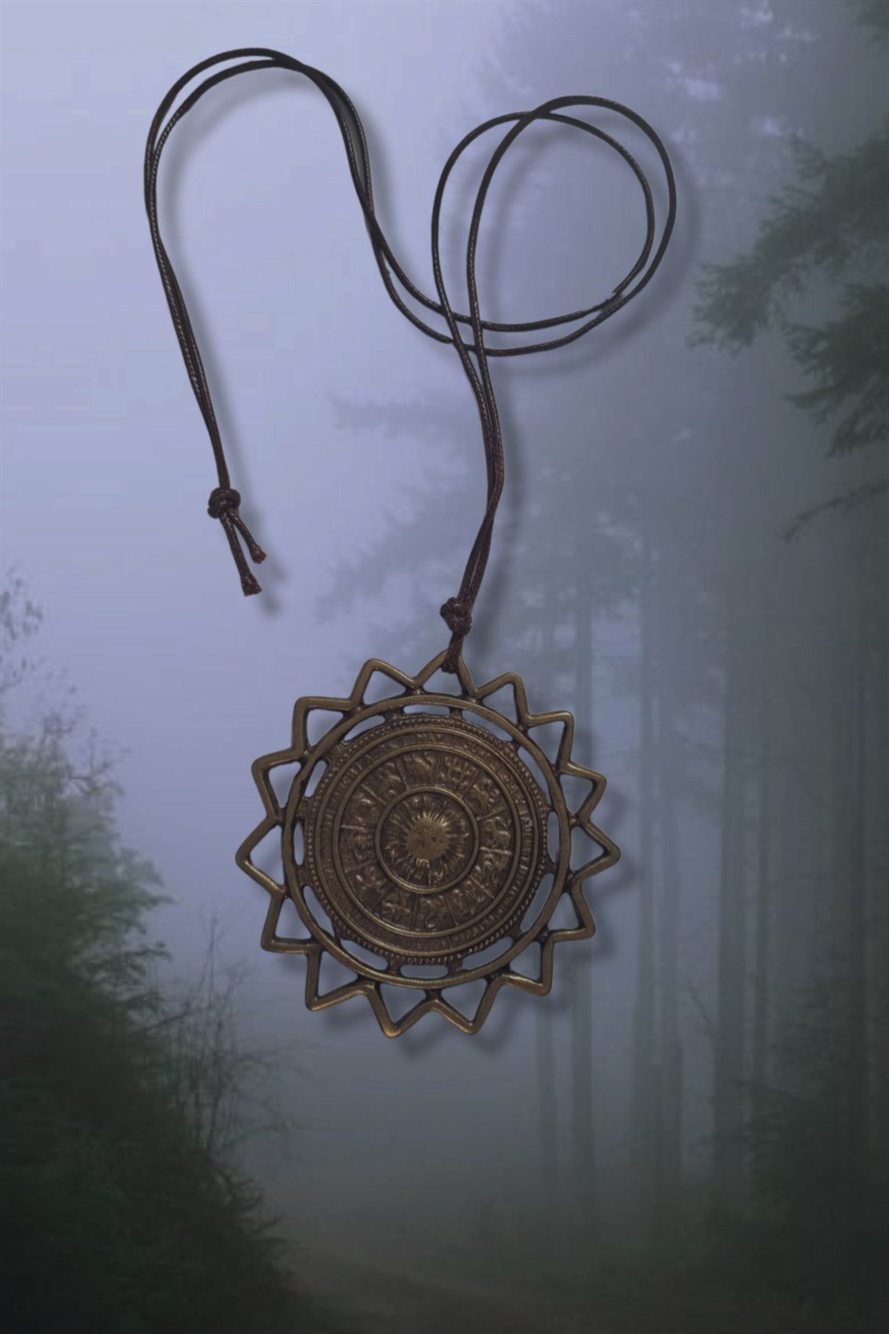 Horoskope Zodiac Disk Kolye