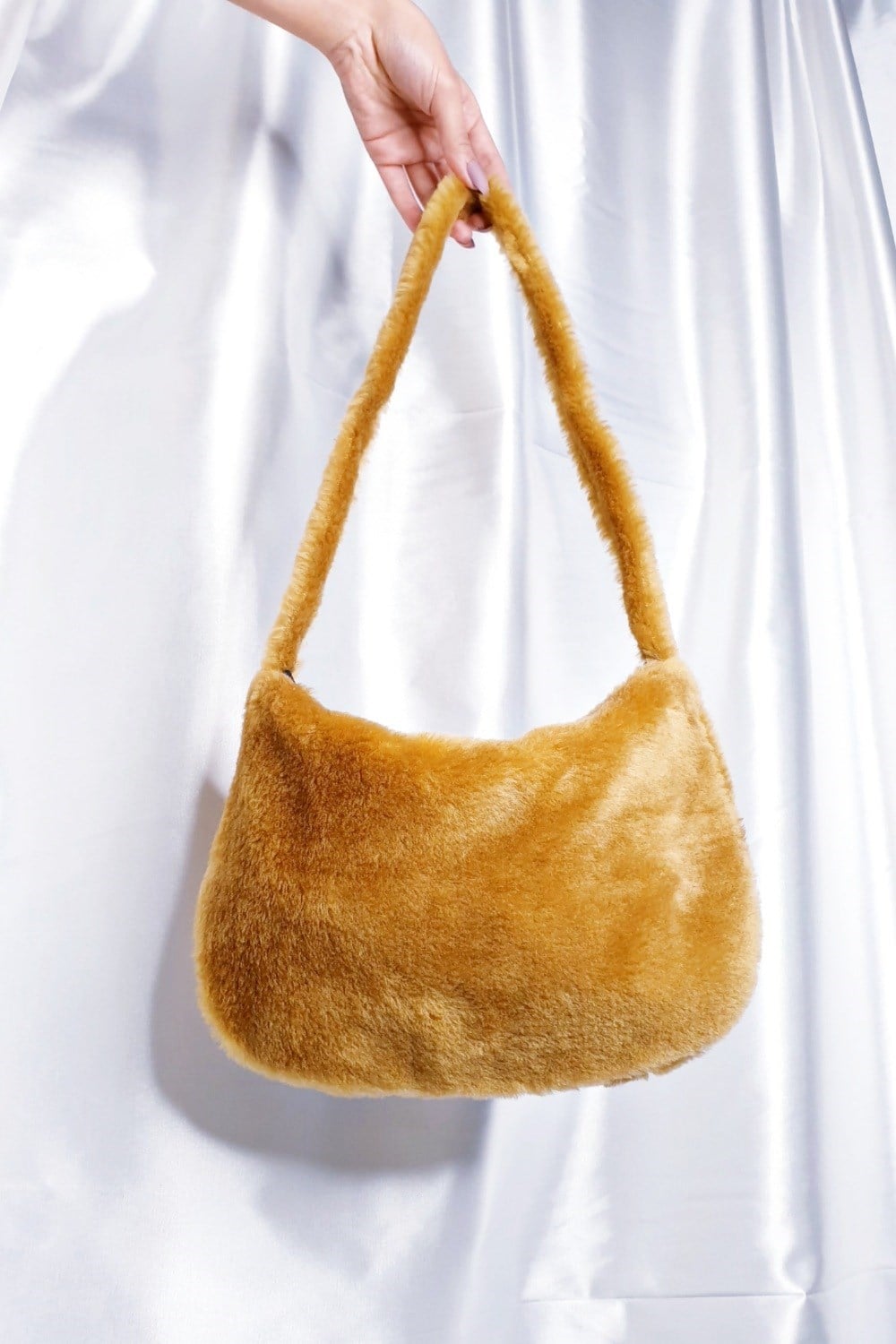 Kahverengi Fluffy Peluş Çanta