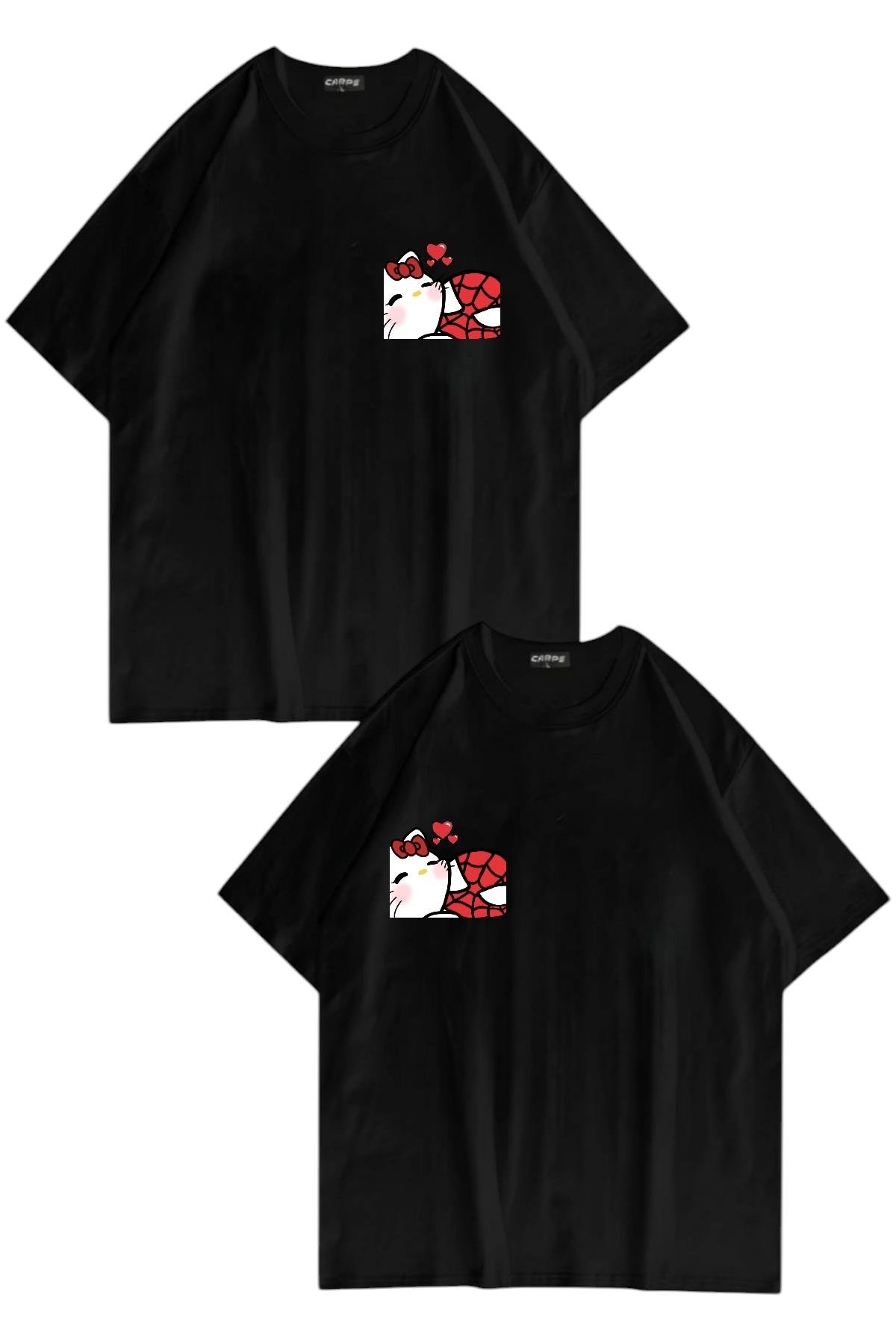 Kitty Heart Spider Oversize T-shirt