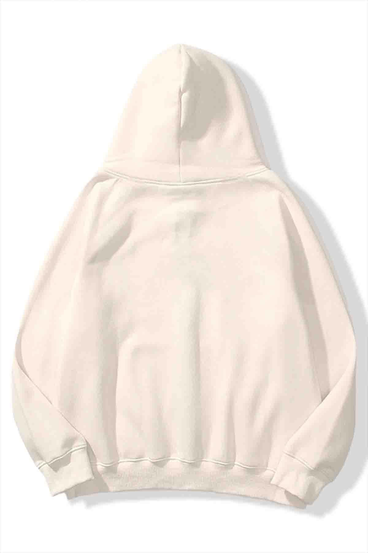 Krem Oversize Hırka
