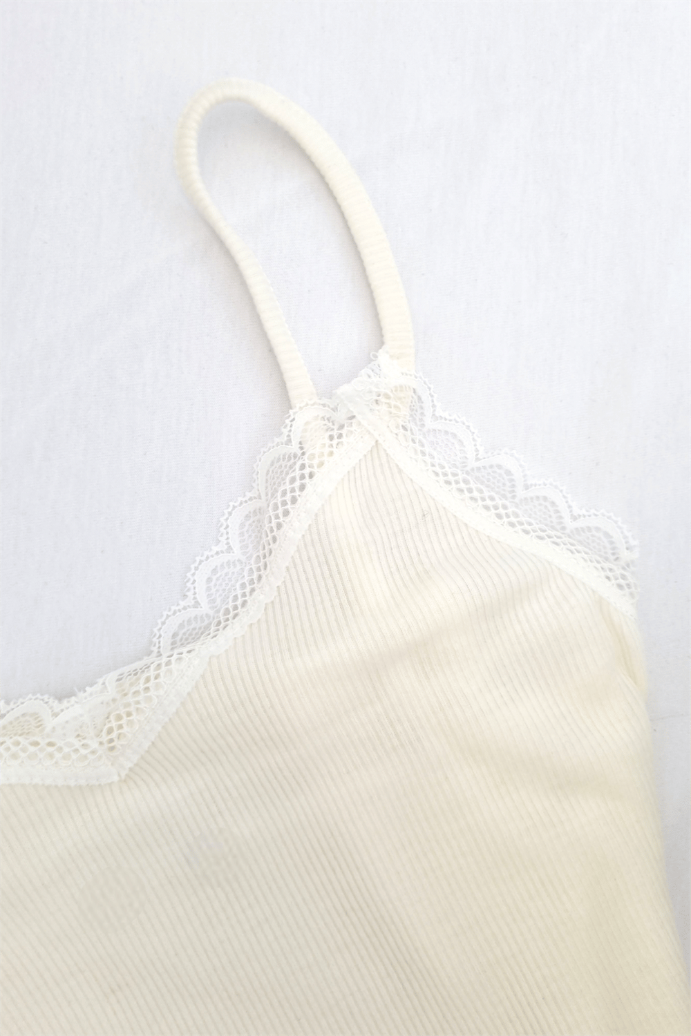Lace Detail Cream İkili Takım