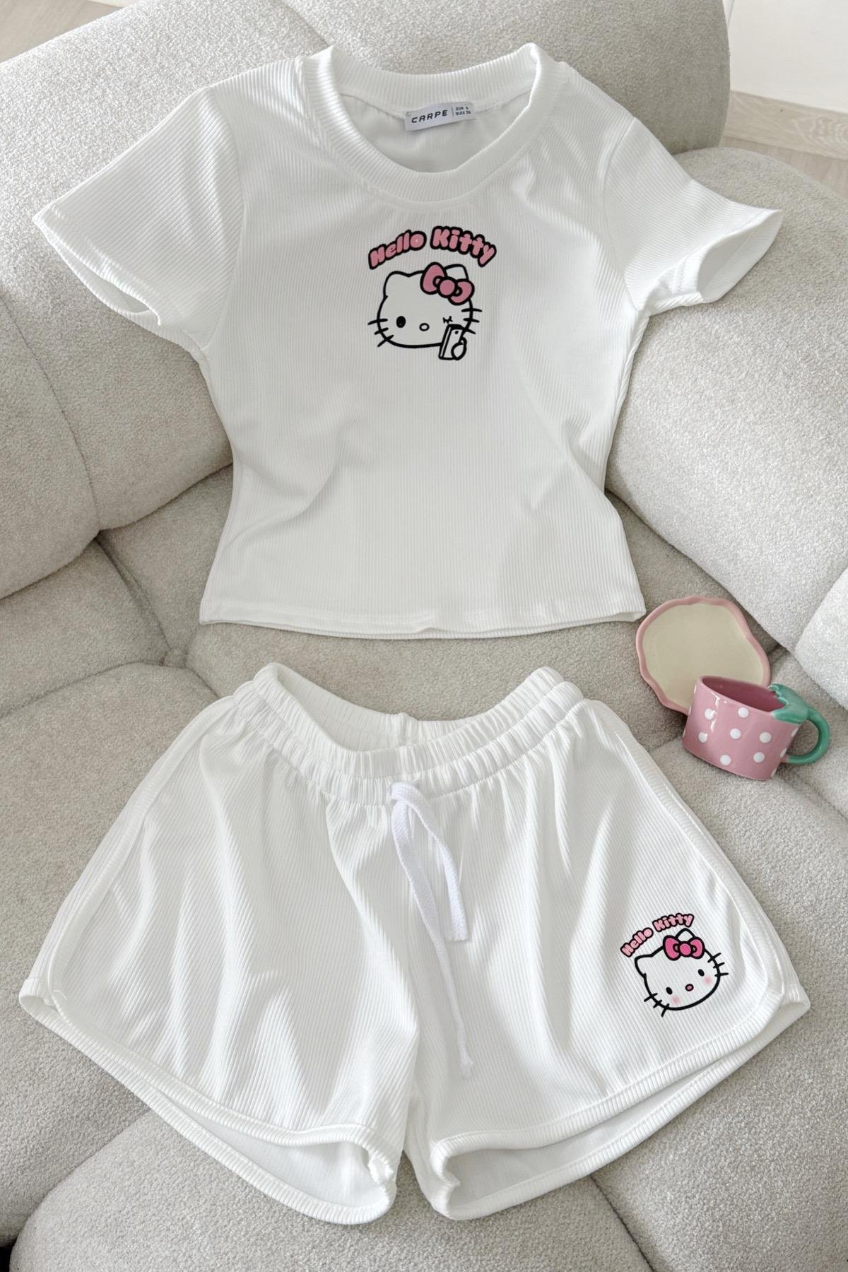 Lace Detail Kitty İkili Takım