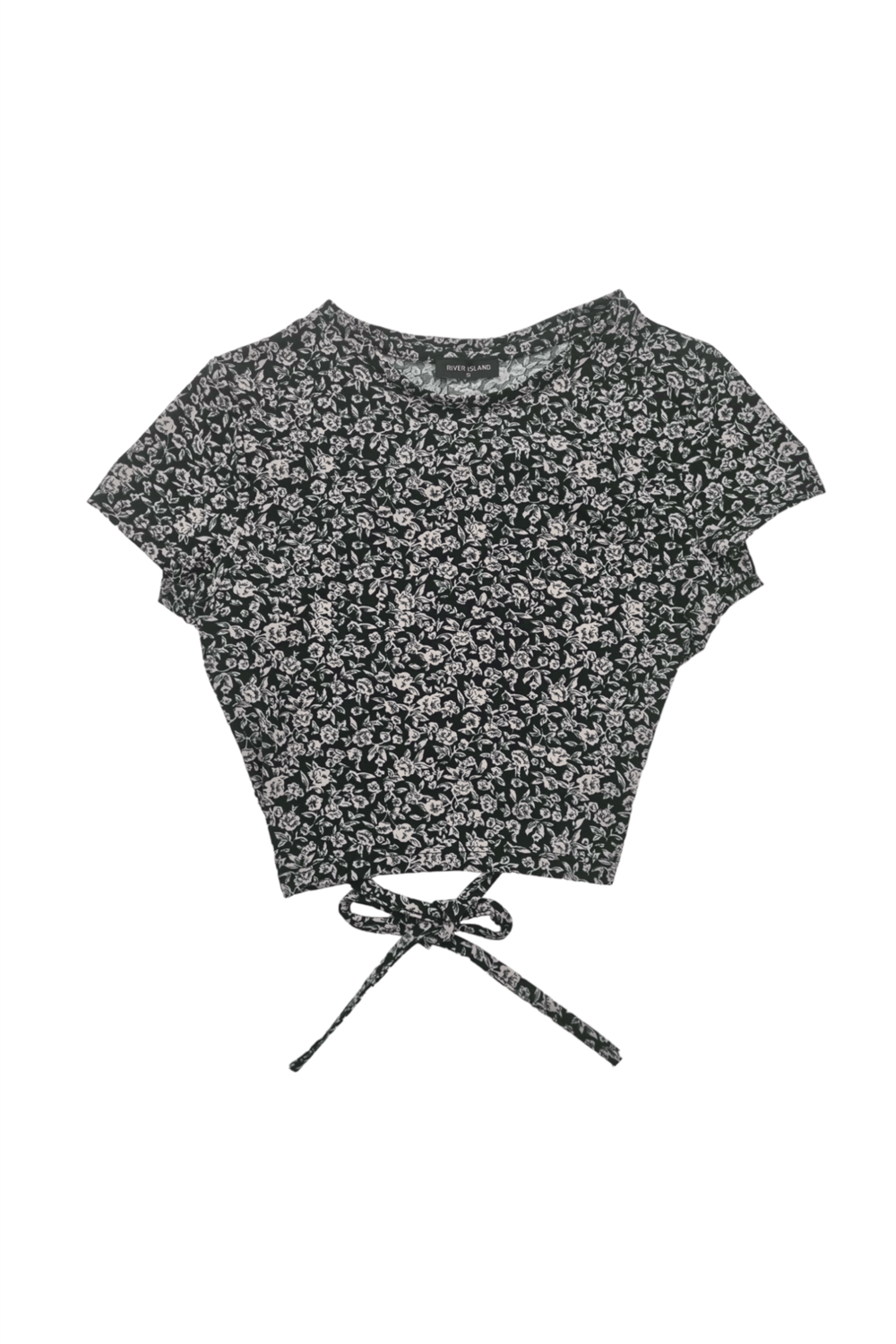 Low-Cut Floral Bluz