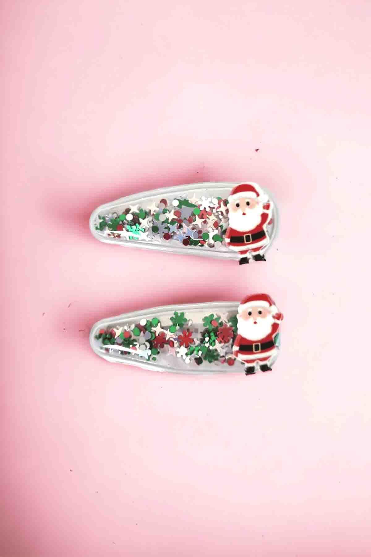 Noel Baba Parlak Çıtçıt Toka