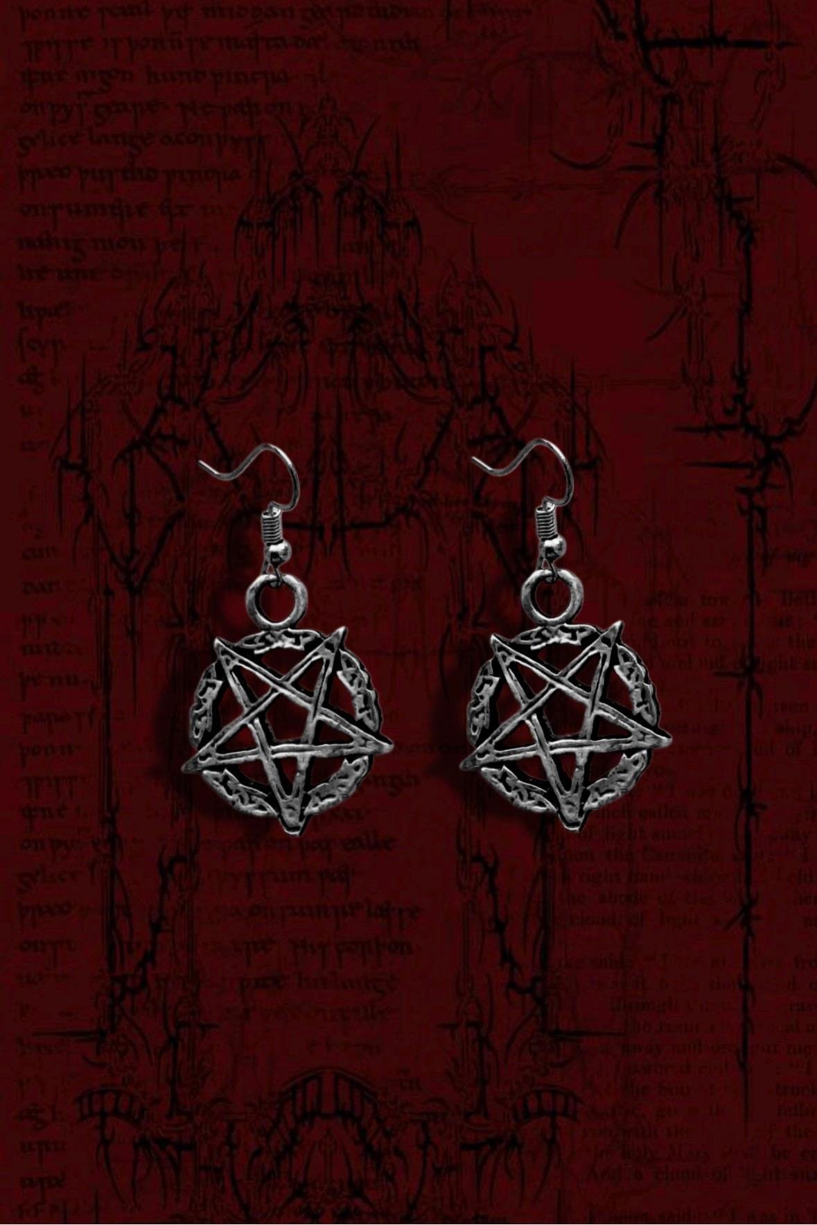 Pentegram Earring