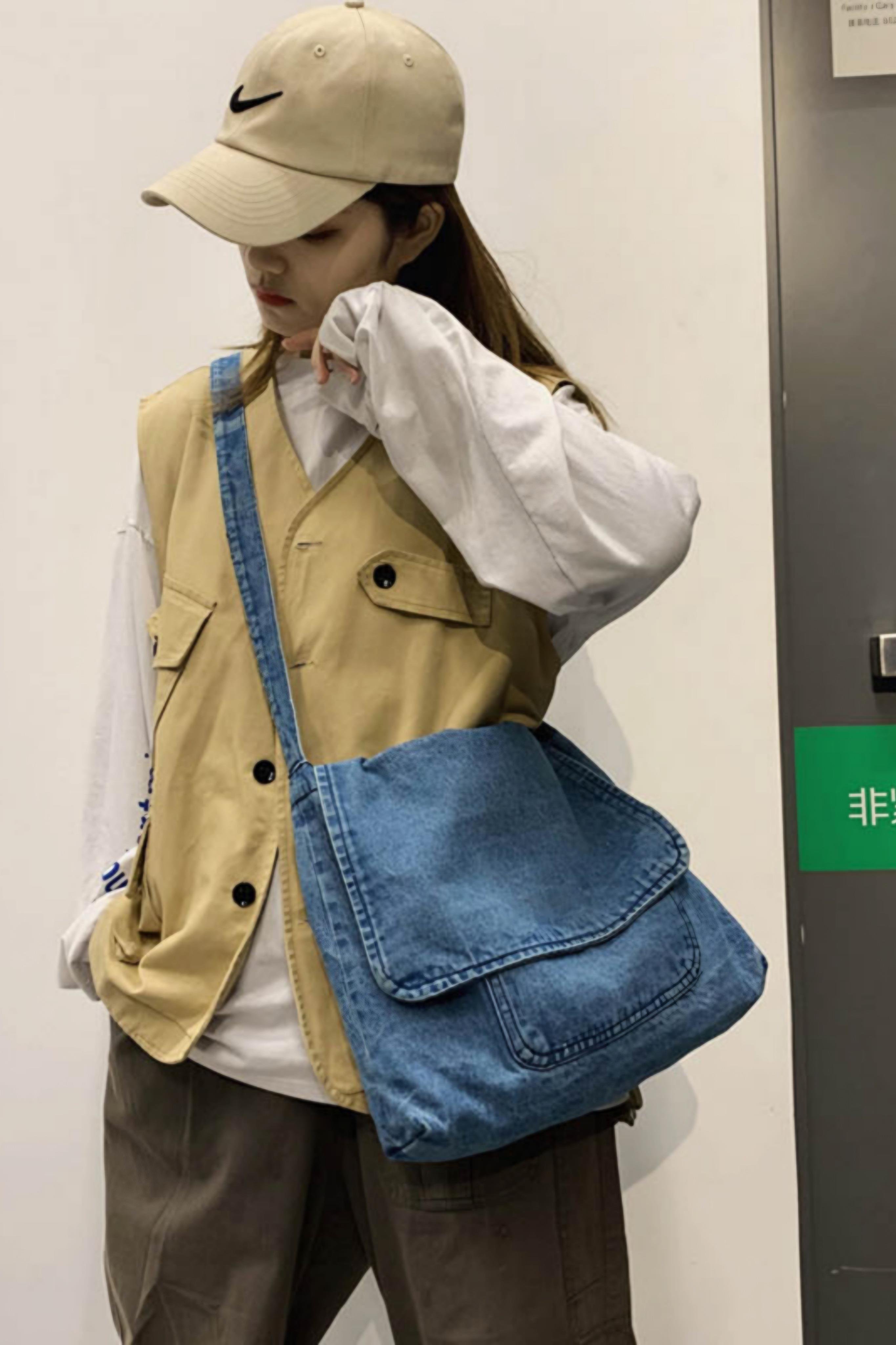 Postacı Denim Çanta