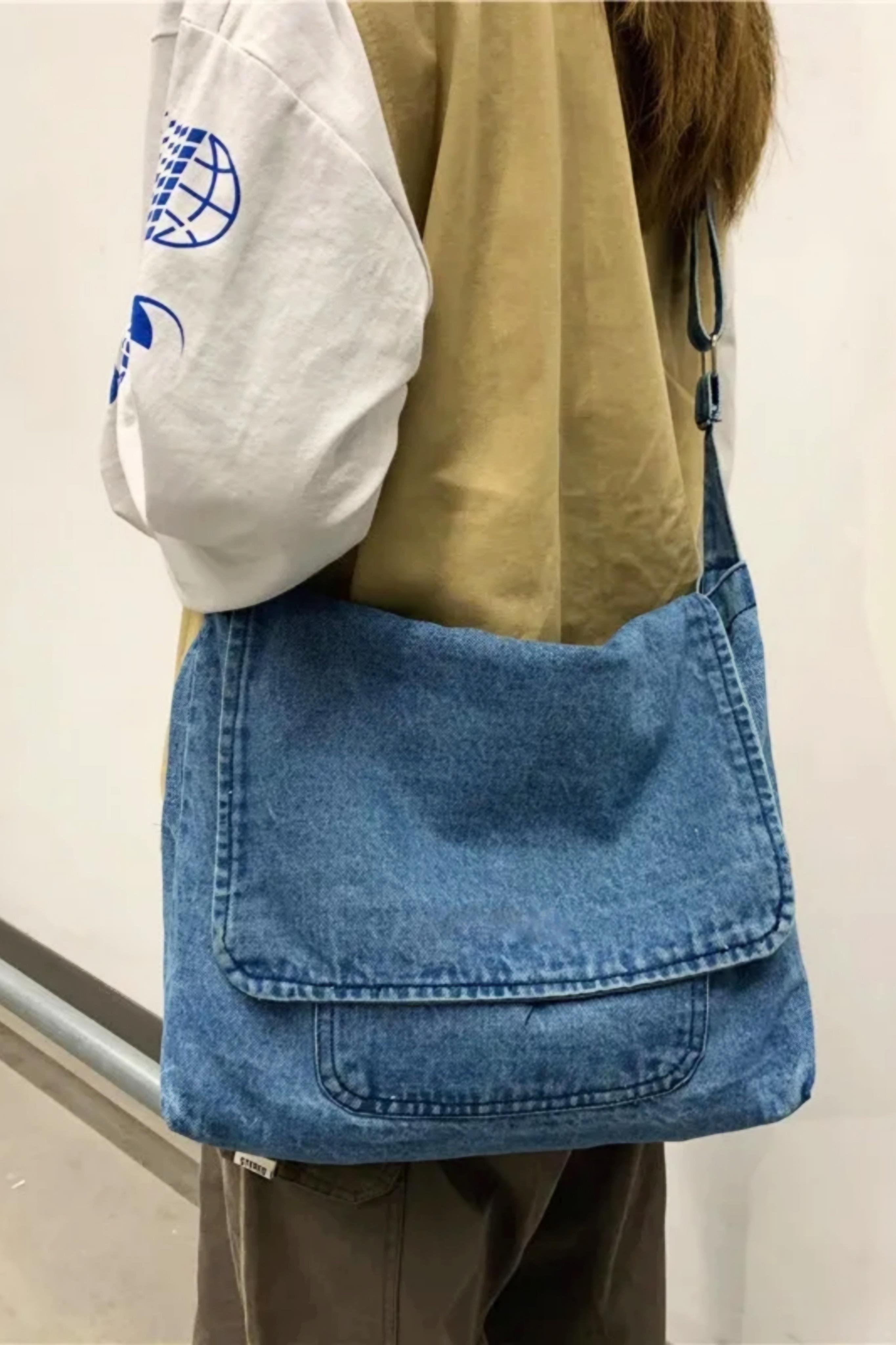 Postacı Denim Çanta