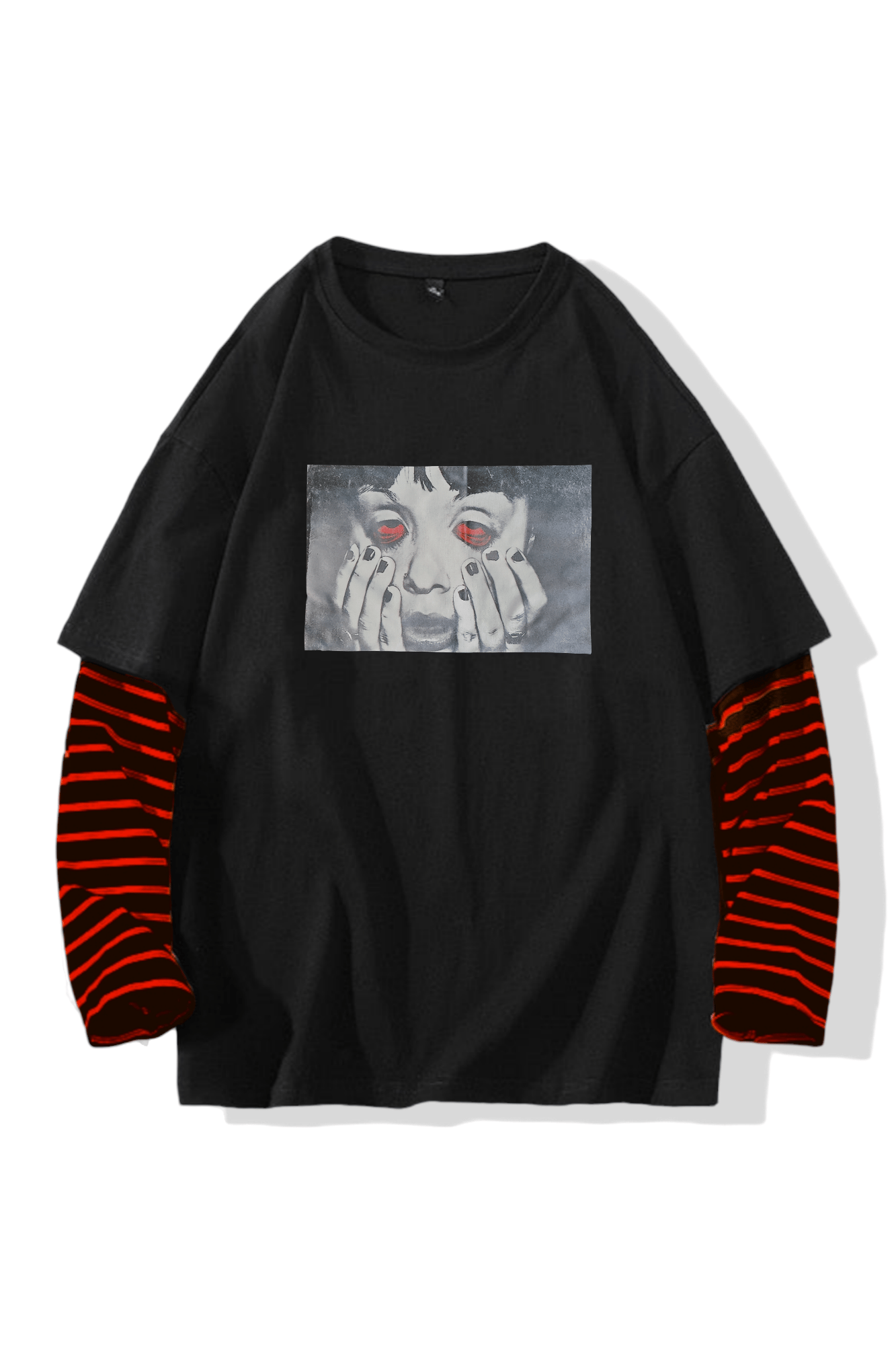 Red Eye Girl Oversize Sweatshirt
