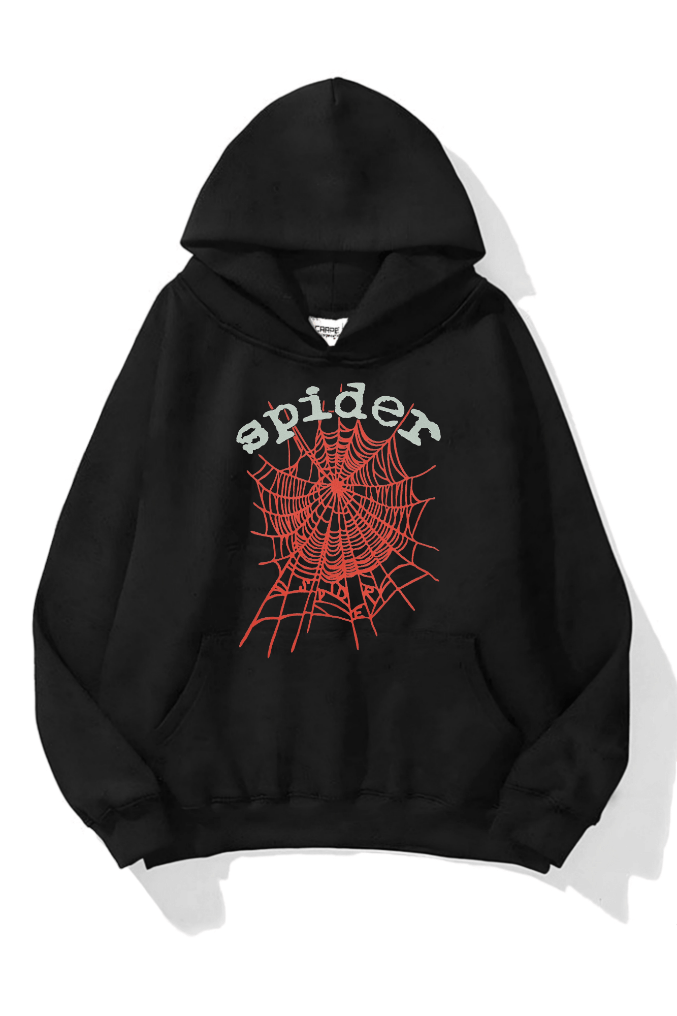 Red Web Oversize Sweatshirt