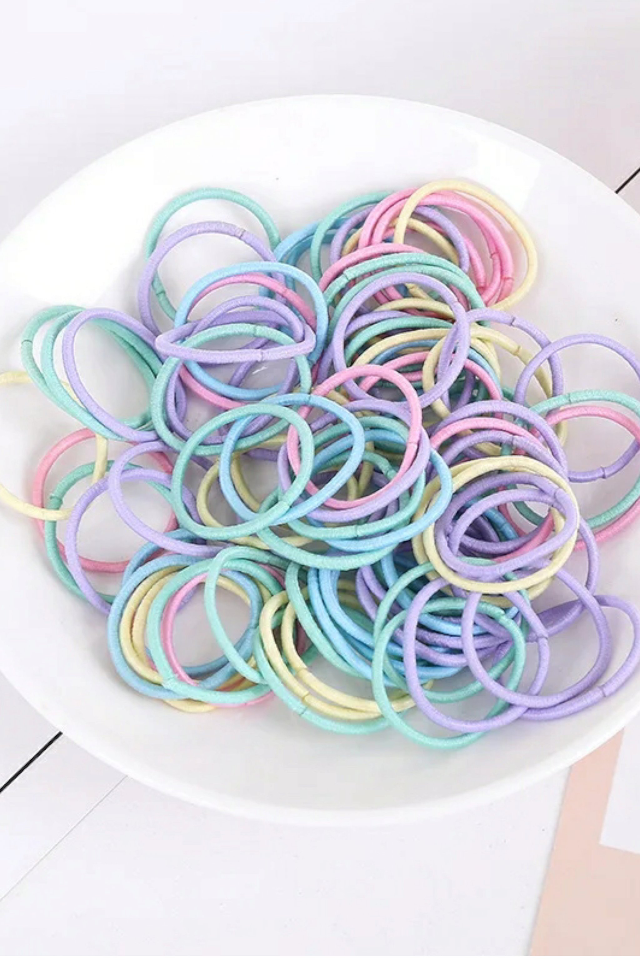 Renkli İnce Lastik Toka Seti