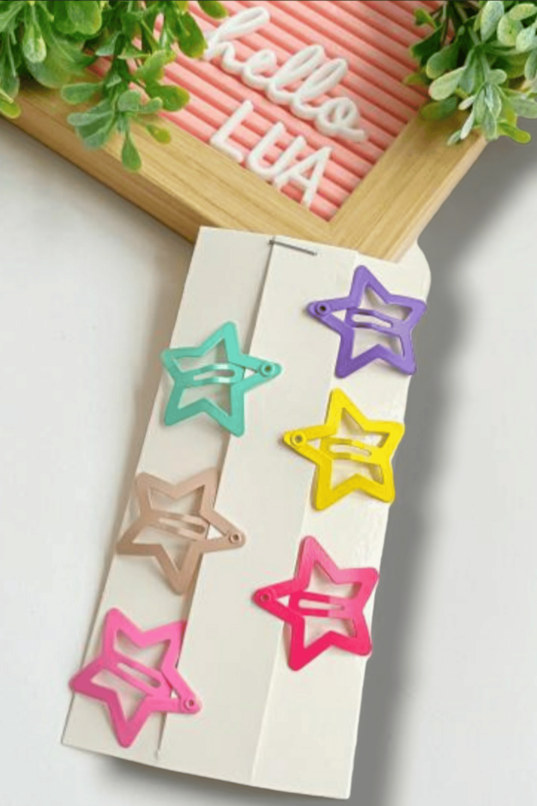 Renkli Metal Star Toka