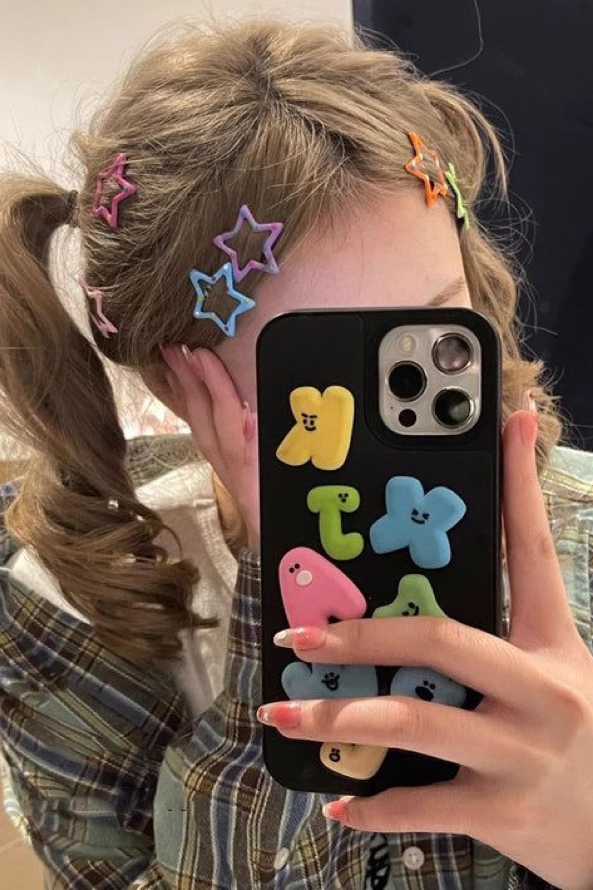 Renkli Metal Star Toka