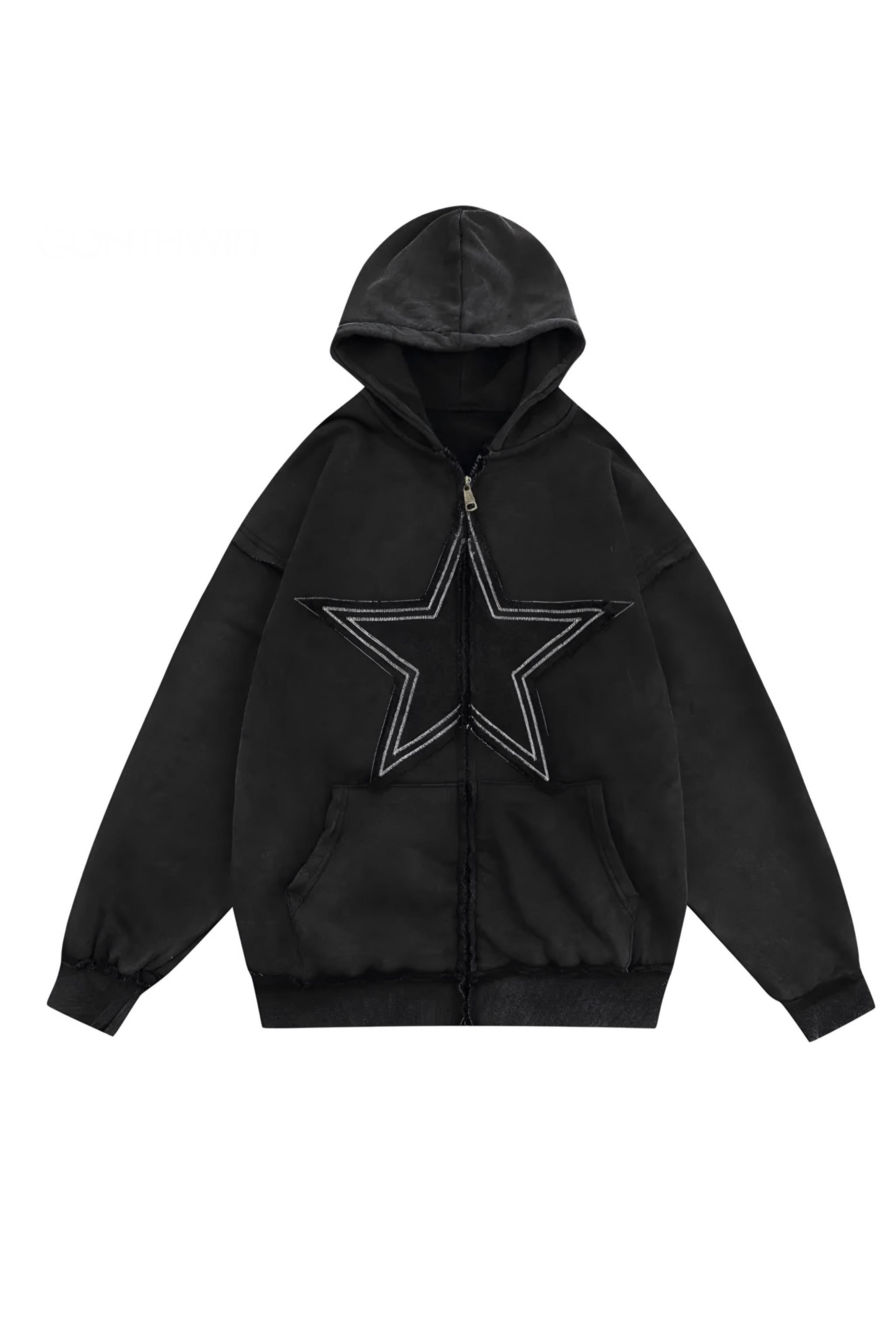 Retro Star Oversize Cardigan