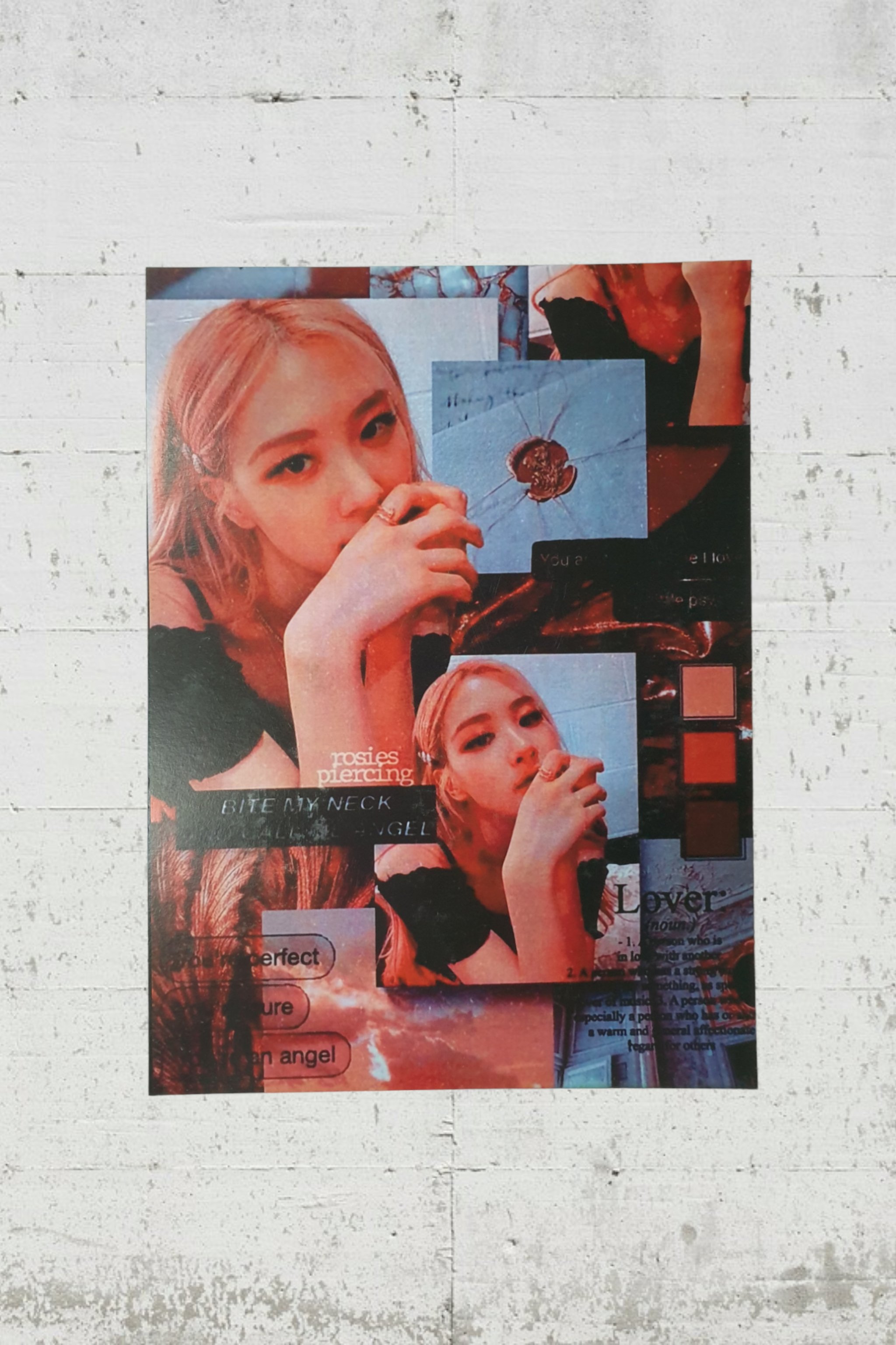 Rosies Piercing Wood Poster