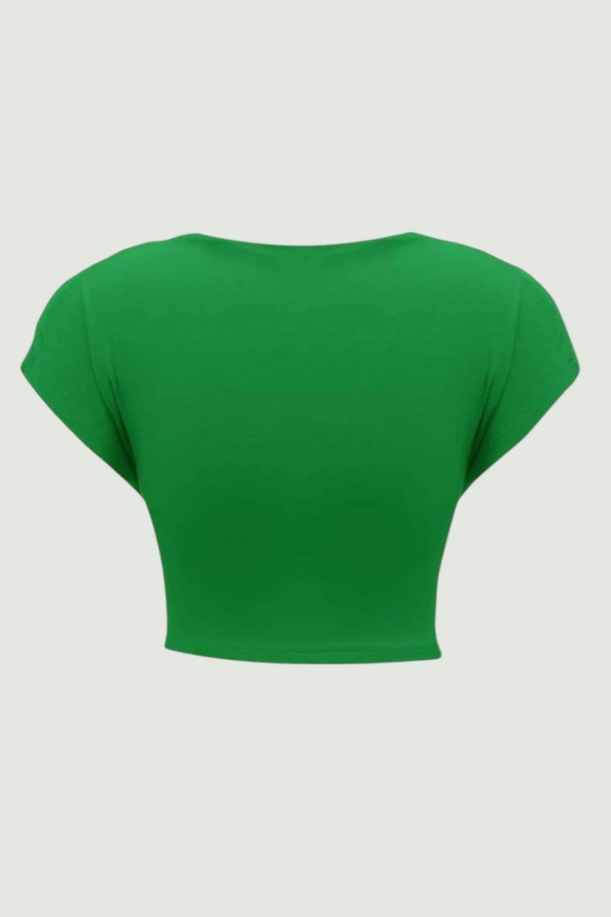 Sırt Detail Kısa Kollu Bluz