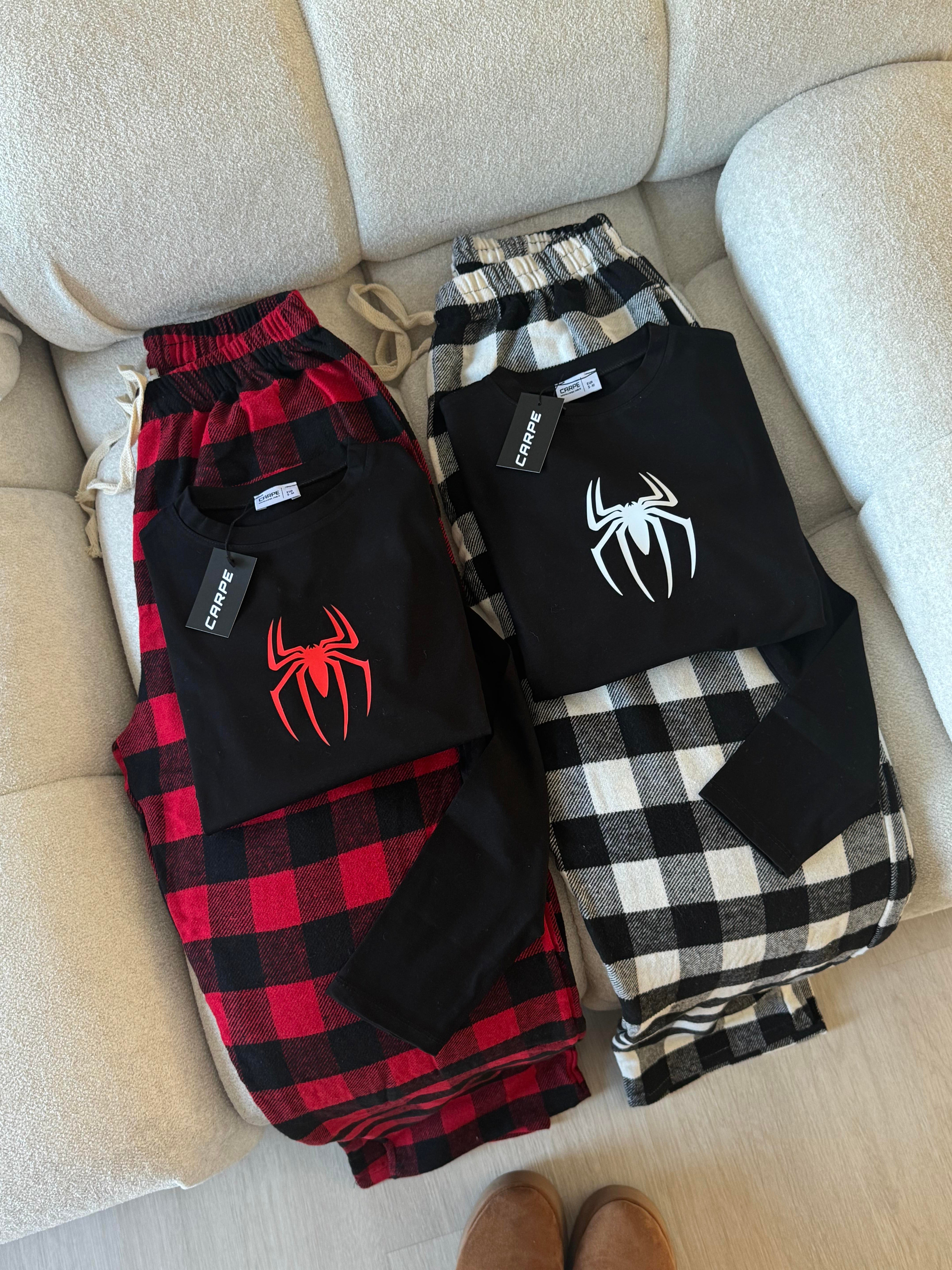 Siyah Beyaz Ekoseli Thick Eşofman