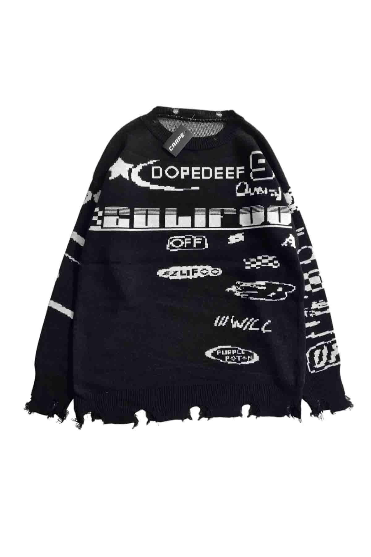 Black Dopedeef 90 Knitwear Sweater