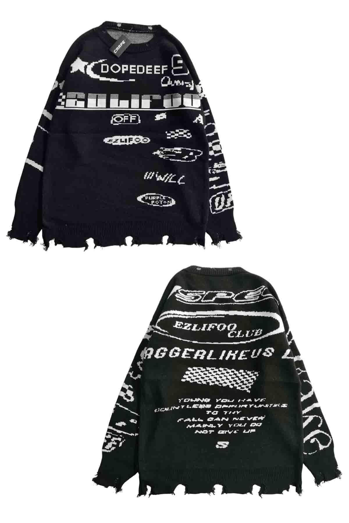 Black Dopedeef 90 Knitwear Sweater