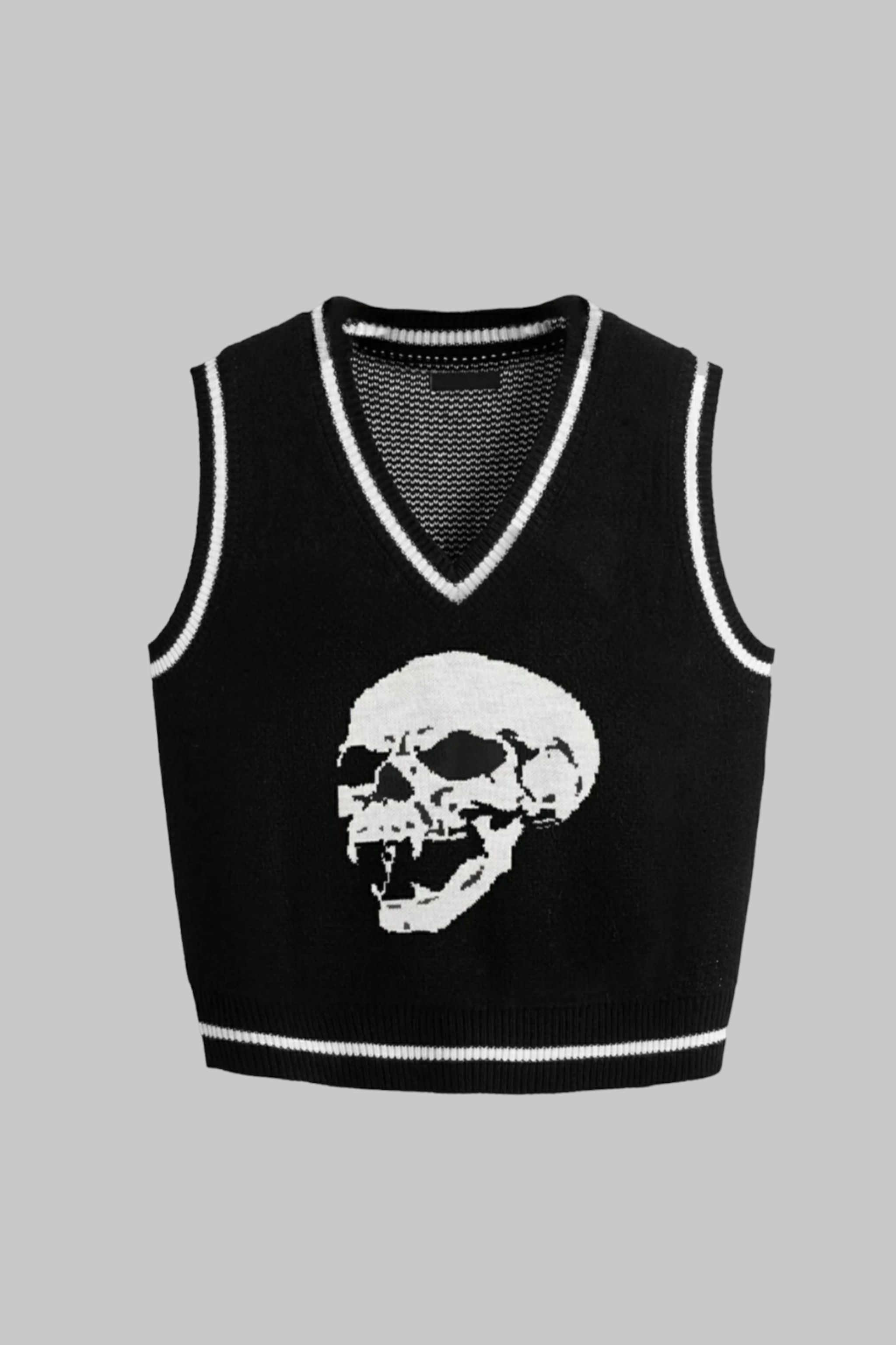 Black Skull Sweater