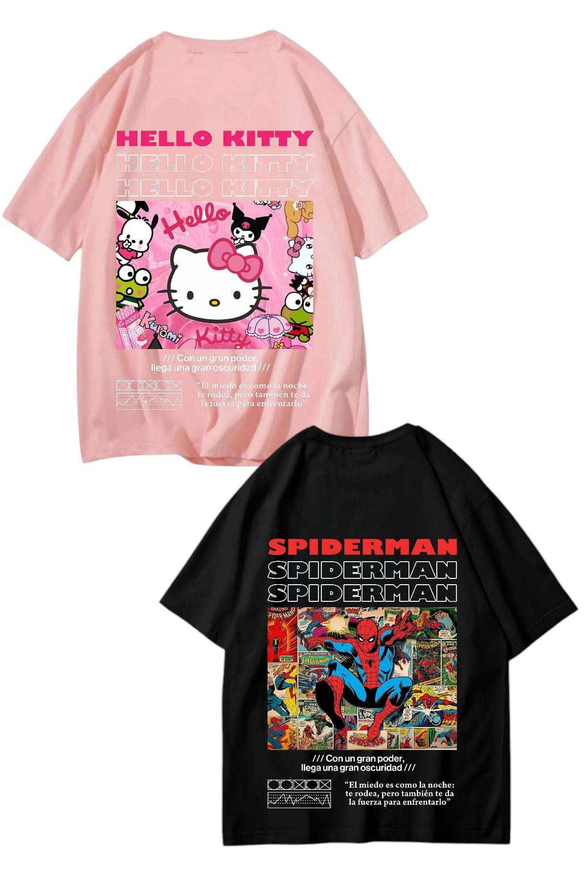 Spider Design Oversize T-shirt