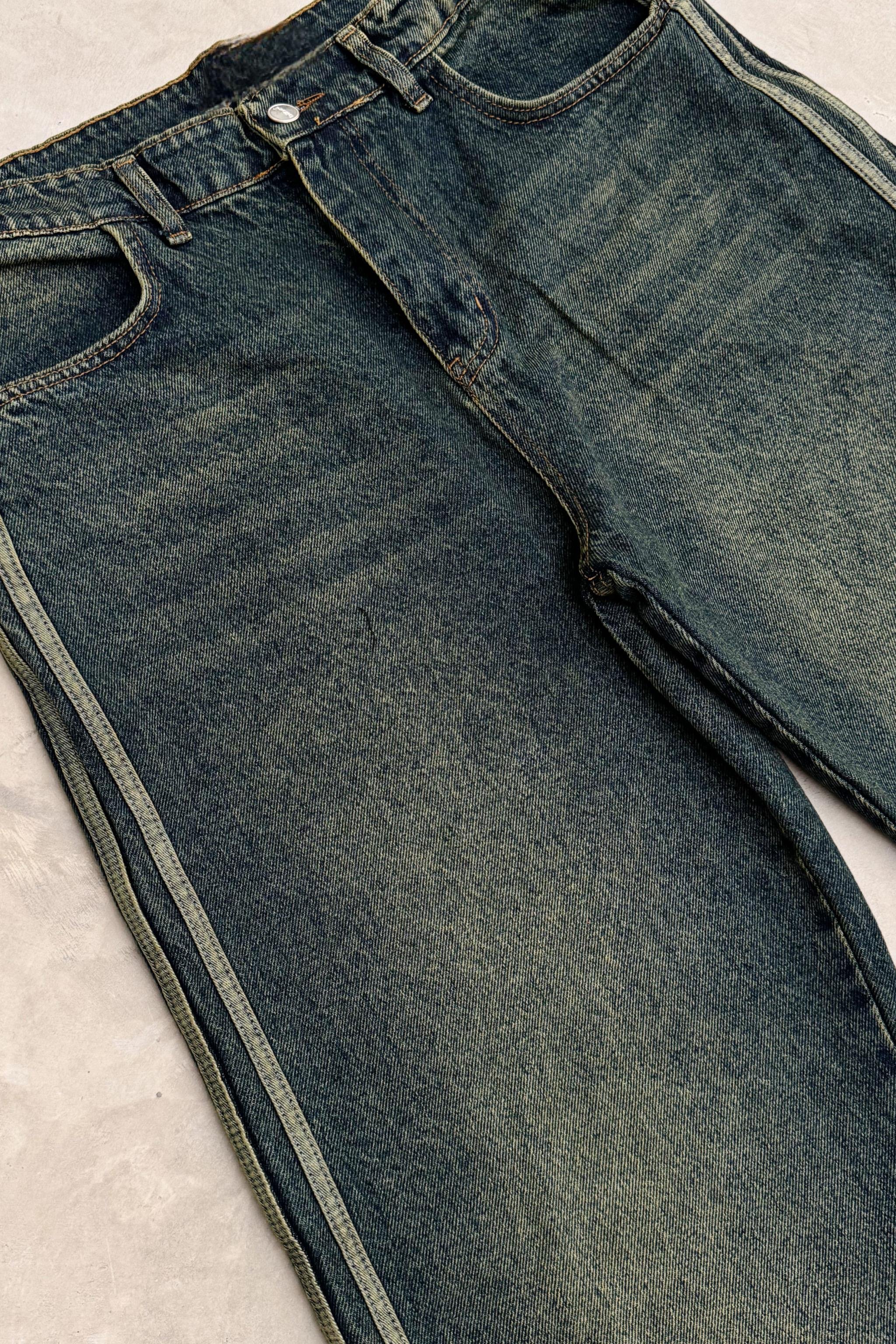 Strip Detail Sraight Fit Pantolon